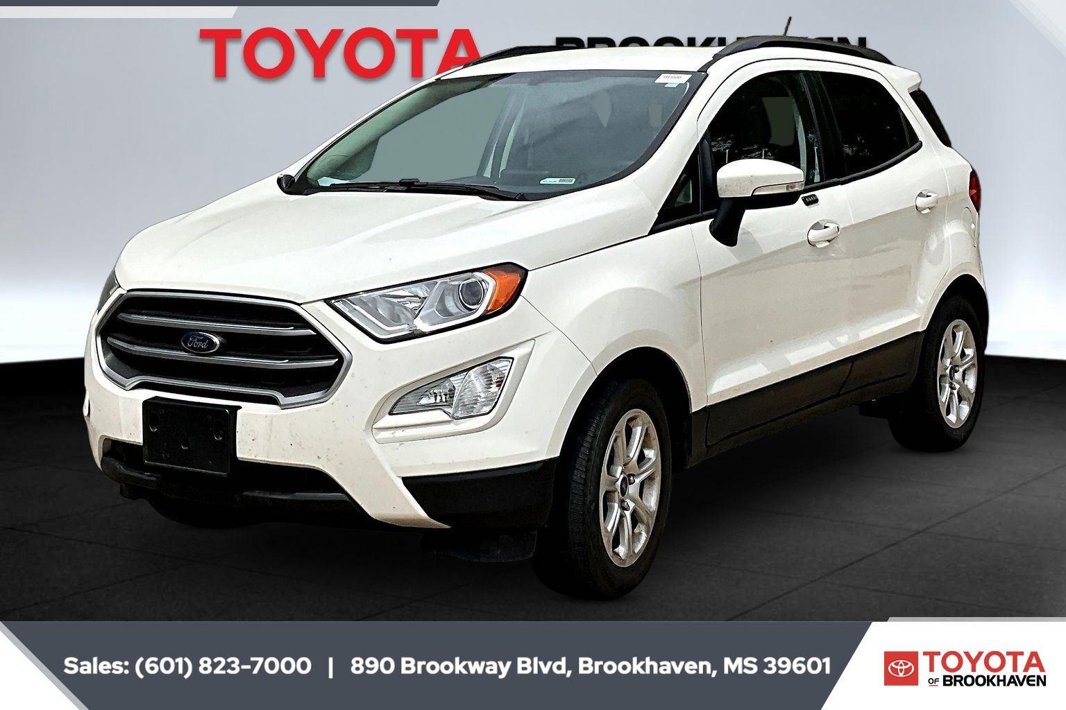 Diamond White 2018 Ford EcoSport SE SUV / Crossover Front-Wheel Drive 6-Speed Automatic
