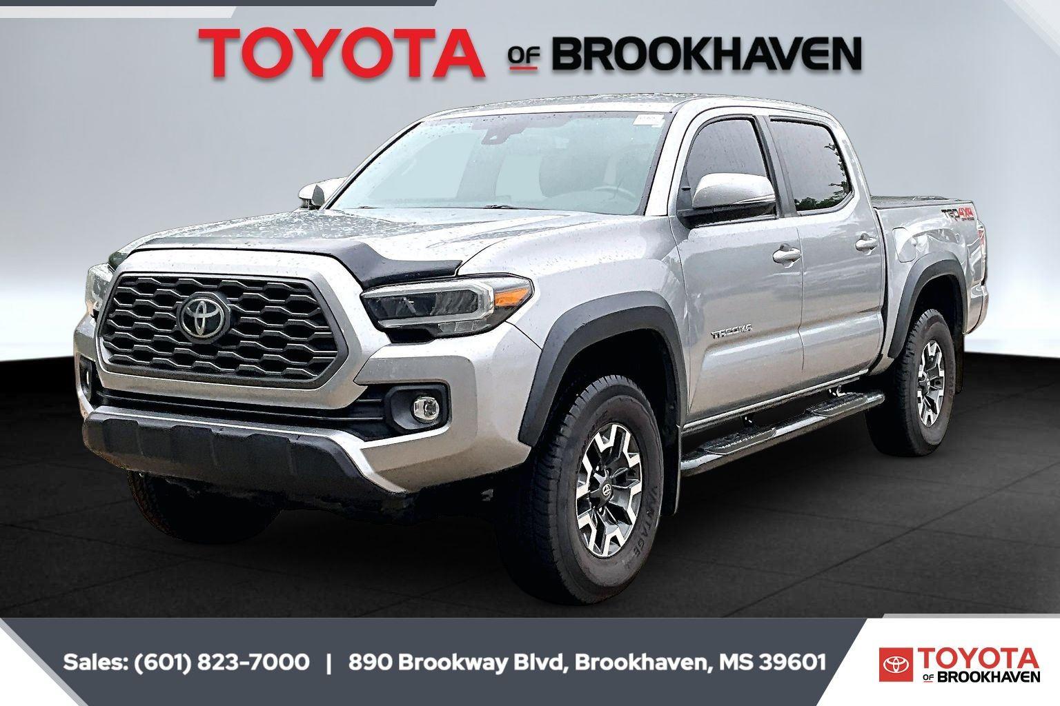 Silver Sky Metallic 2021 Toyota Tacoma TRD Off Road Double Cab 4WD Pickup Truck Four-Wheel Drive 6-Speed Automatic