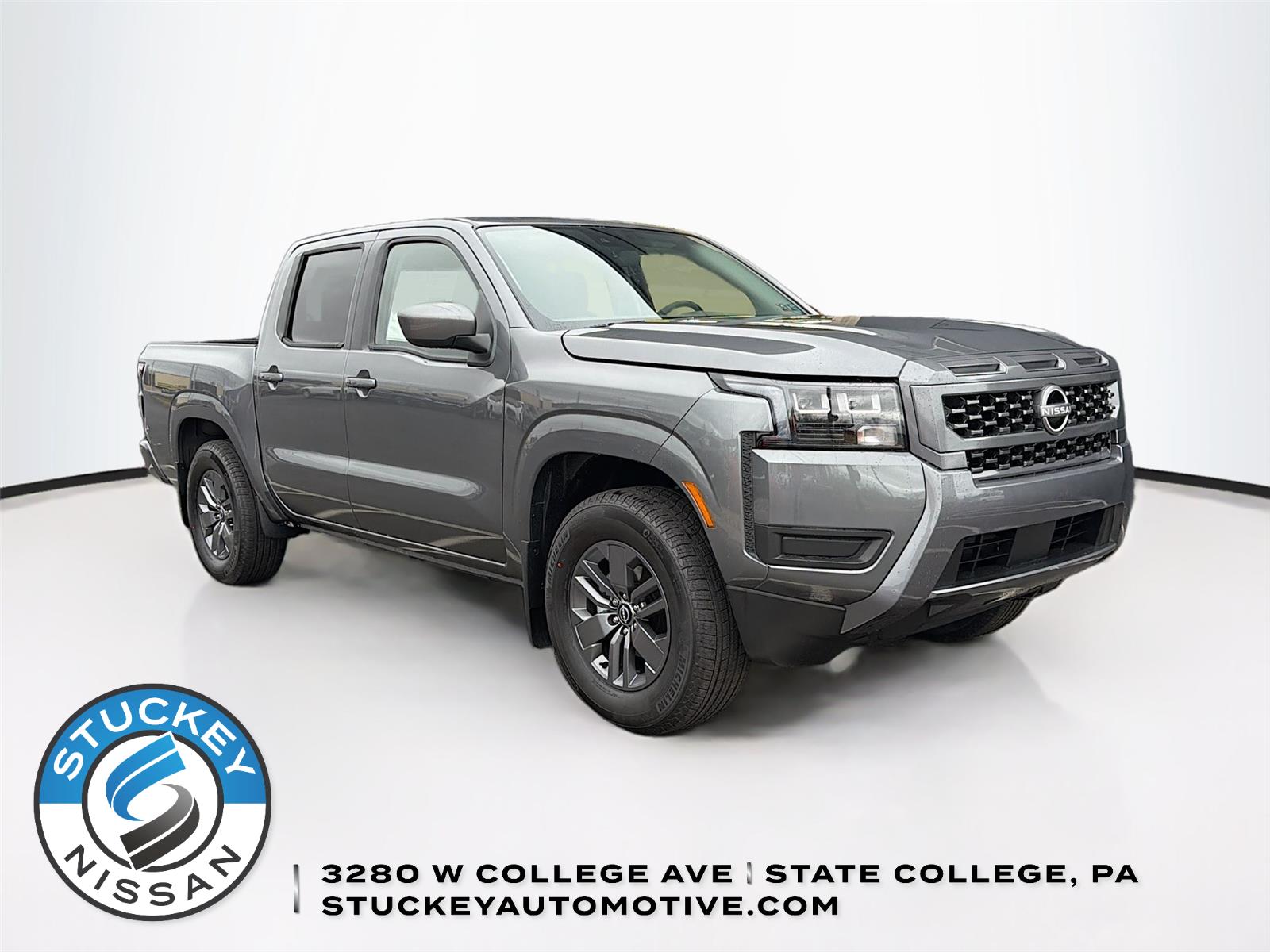 Gray (Gun Metallic) 2026 Nissan Frontier SV Crew Cab RWD Pickup Truck 4X2 Automatic