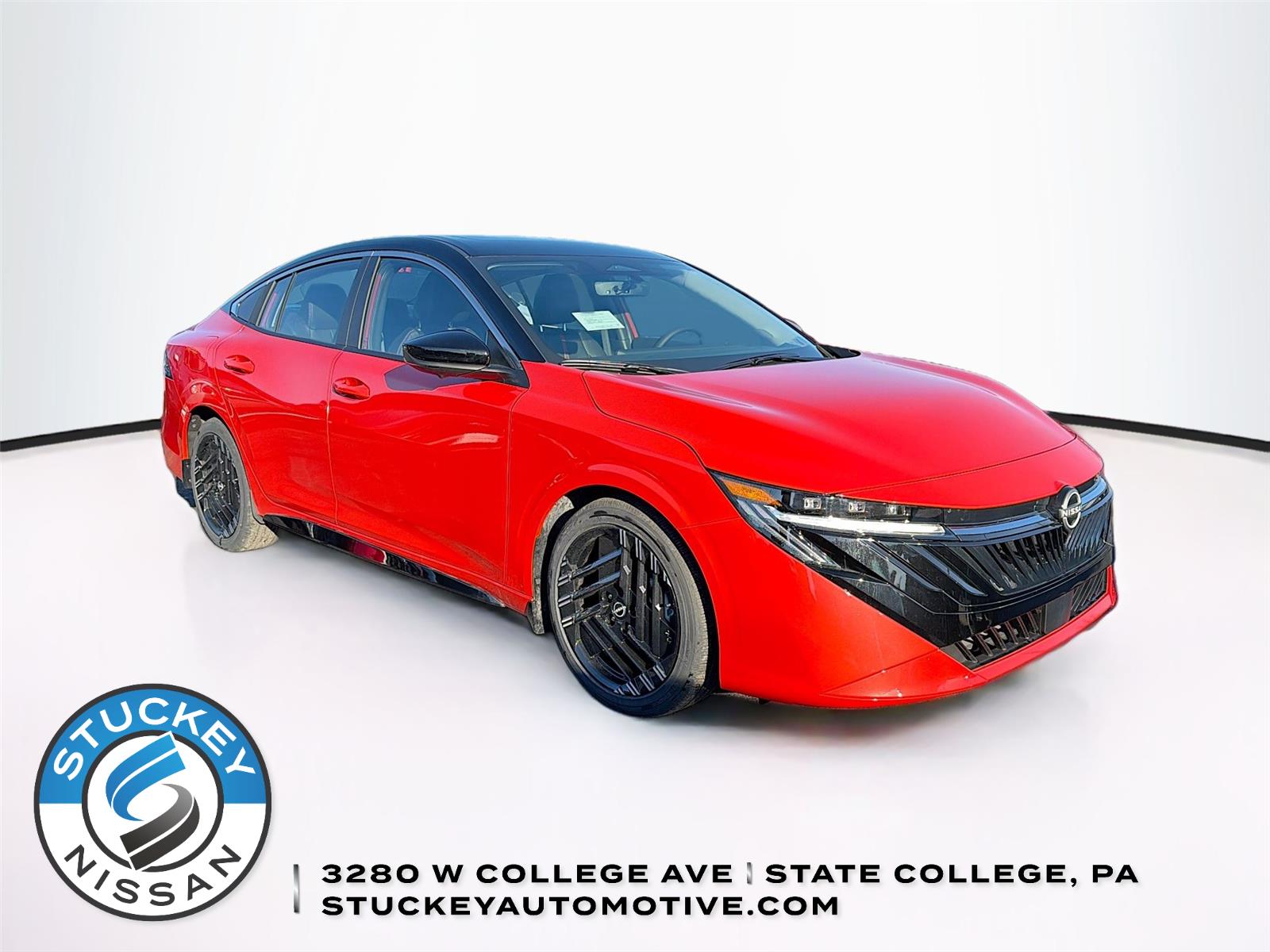 Energetic Ember/Super Black 2026 Nissan Sentra SR FWD Sedan Front-Wheel Drive Continuously Variable Transmission