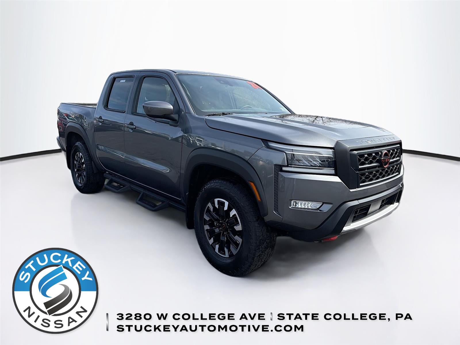 Gray (Gun Metallic) 2024 Nissan Frontier PRO-4X Crew Cab 4WD Pickup Truck Four-Wheel Drive Automatic