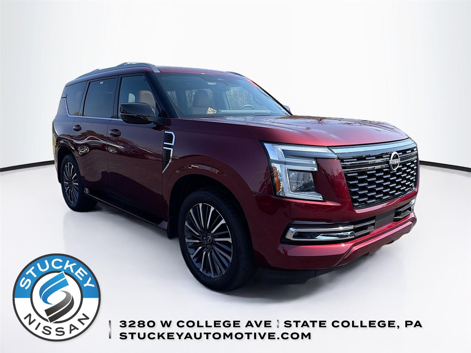 Coulis Red Pearl 2025 Nissan Armada Platinum Reserve 4WD SUV / Crossover Four-Wheel Drive Automatic