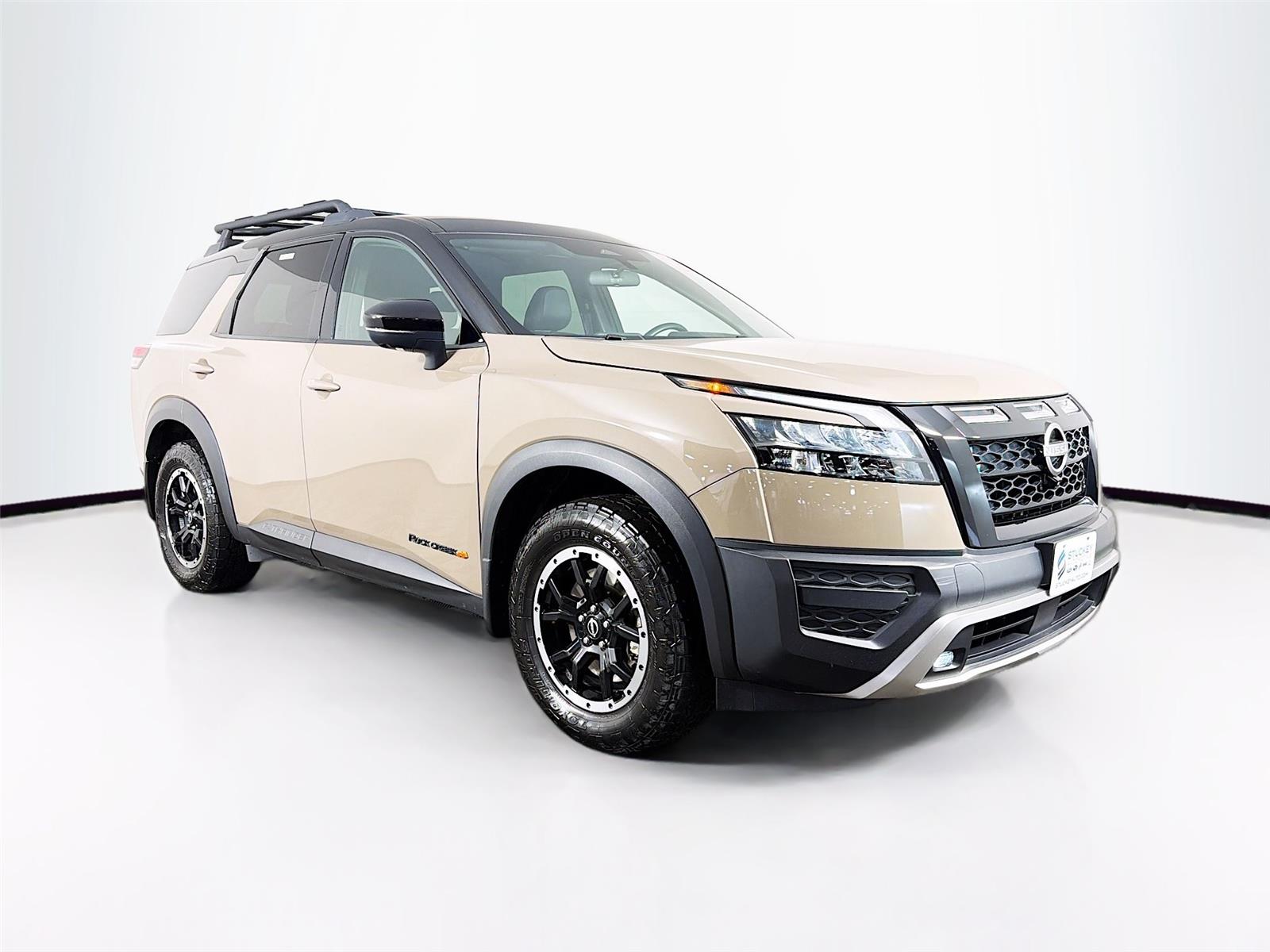 Baja Storm Metallic/Super Black 2024 Nissan Pathfinder Rock Creek 4WD SUV / Crossover All-Wheel Drive Automatic