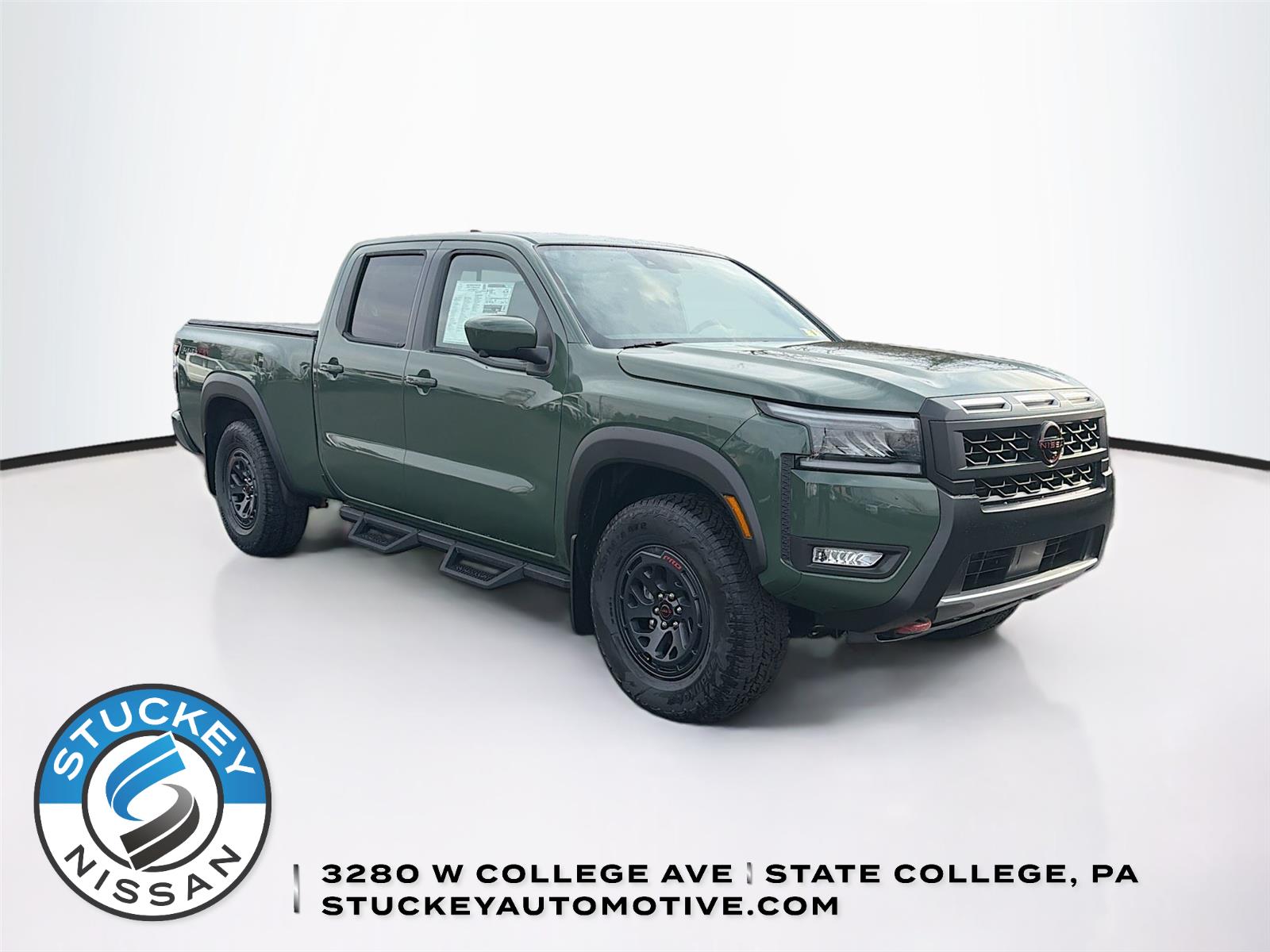 Tactical Green Metallic 2026 Nissan Frontier PRO-4X Crew Cab LB 4WD Pickup Truck Four-Wheel Drive Automatic