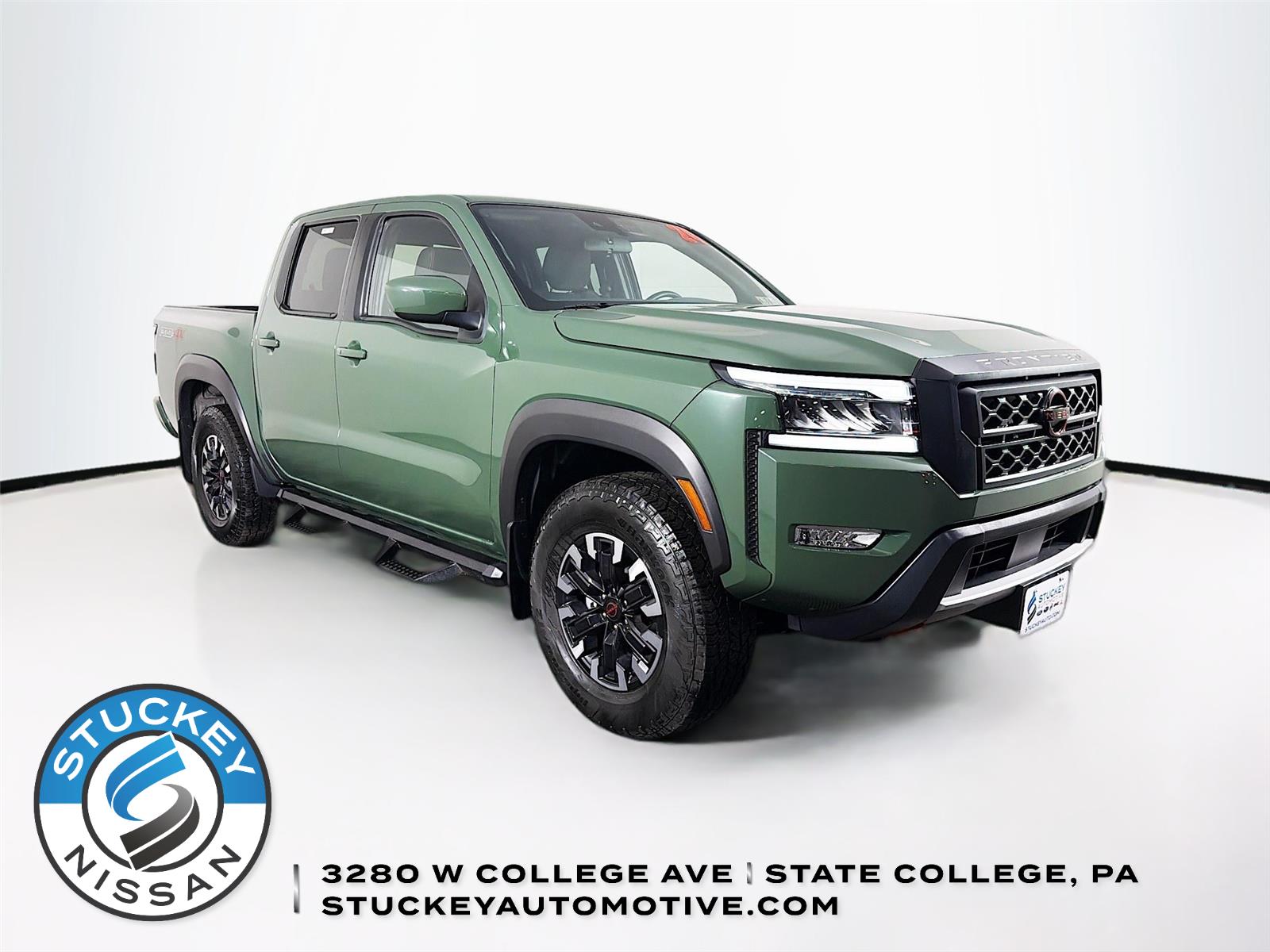 Tactical Green Metallic 2024 Nissan Frontier PRO-4X Crew Cab 4WD Pickup Truck Four-Wheel Drive Automatic