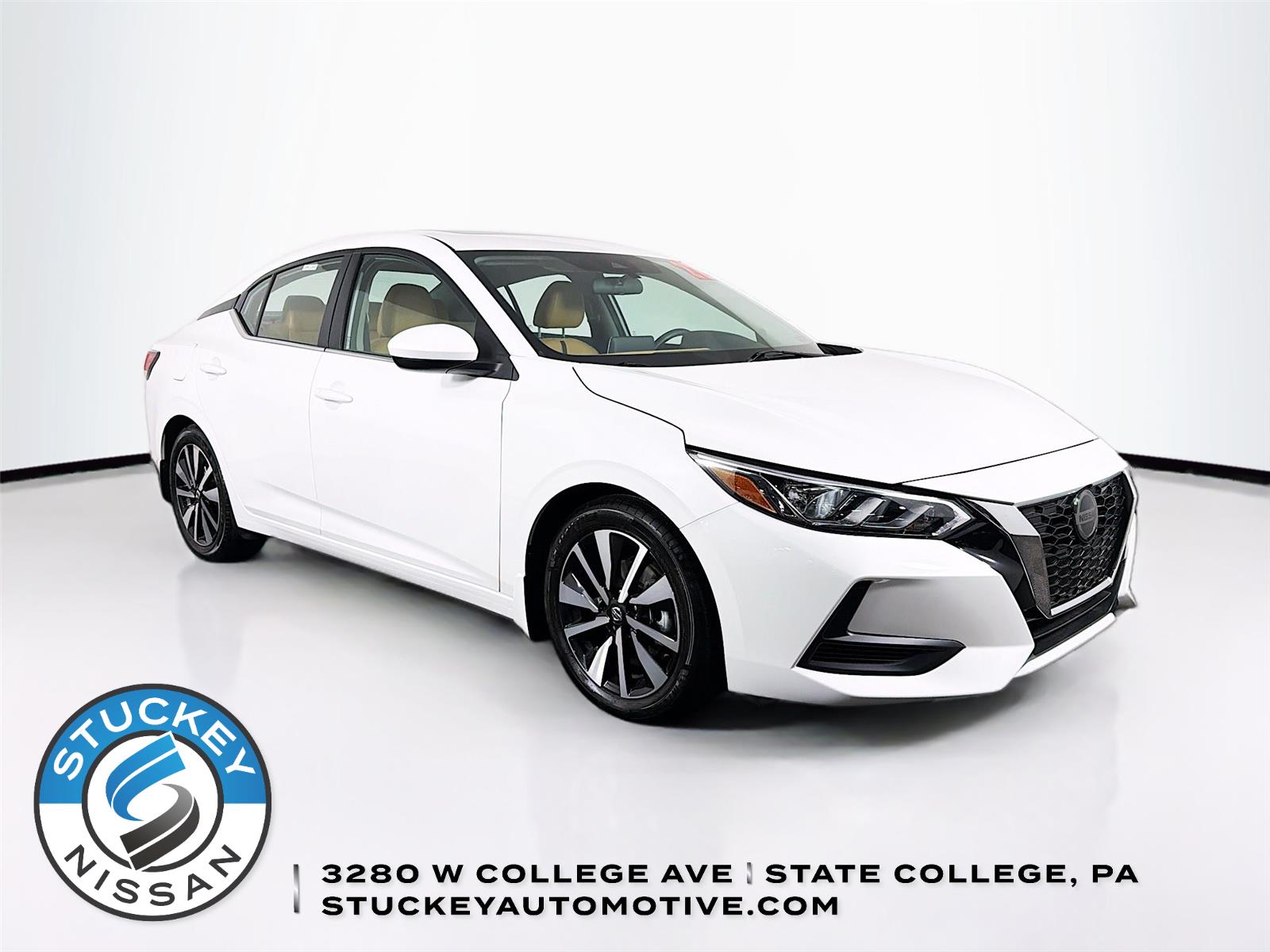 Aspen White TriCoat Pearl 2022 Nissan Sentra SV FWD Sedan Front-Wheel Drive Continuously Variable Transmission