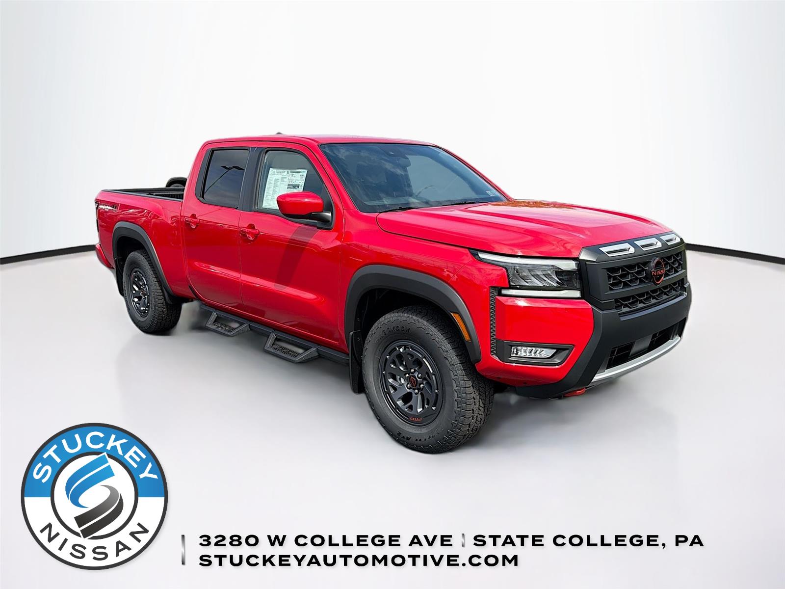 Red Alert 2026 Nissan Frontier Pickup Truck Four-Wheel Drive Automatic