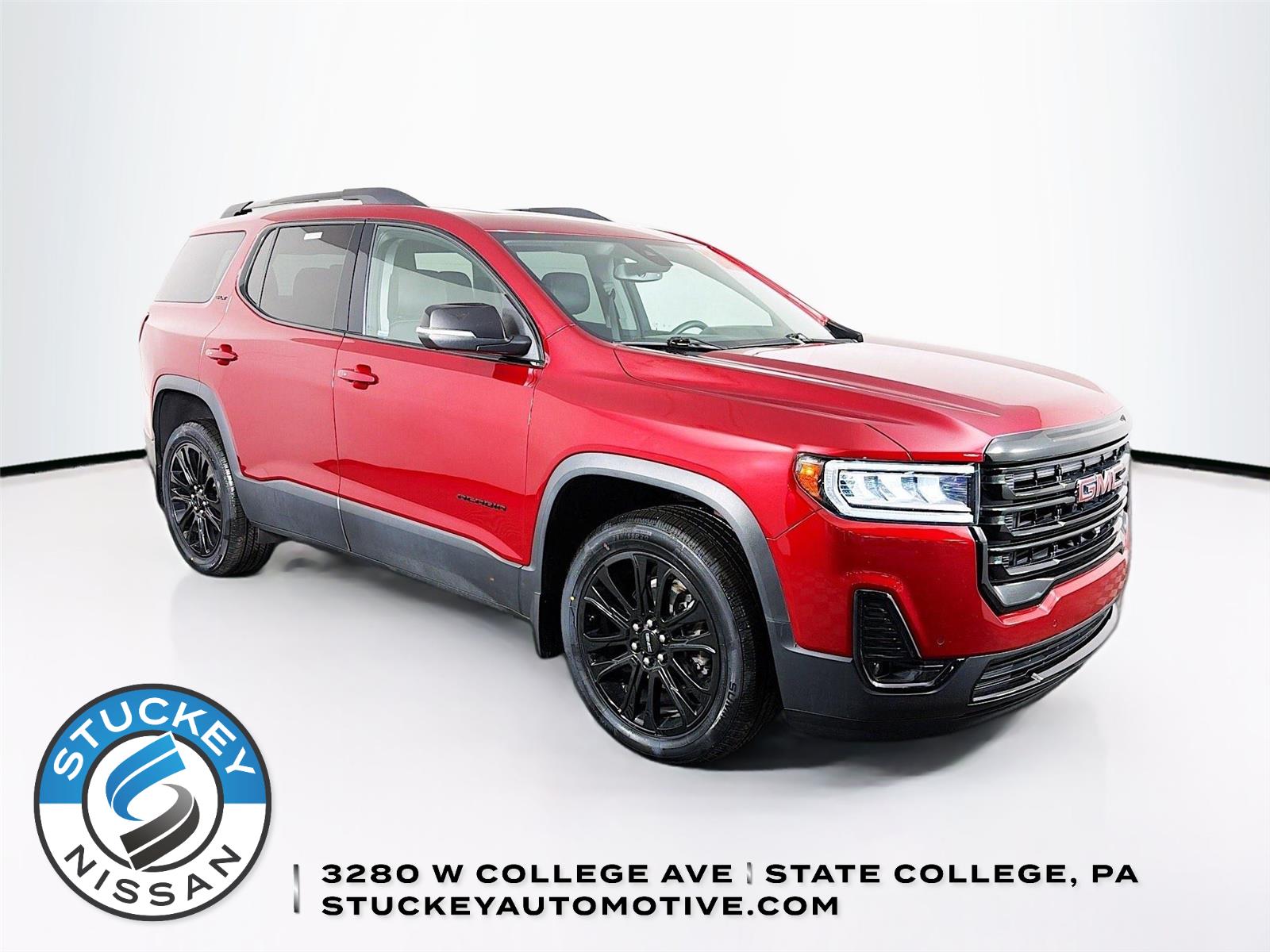 Volcanic Red Tintcoat 2023 GMC Acadia SLT AWD SUV / Crossover Four-Wheel Drive 9-Speed Automatic