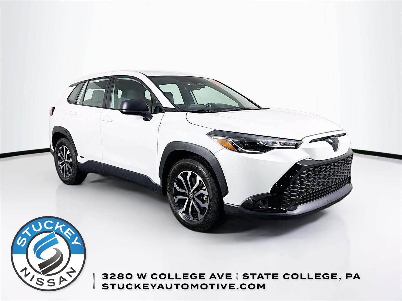 White (Wind Chill Pearl) 2024 Toyota Corolla Cross Hybrid S AWD SUV / Crossover All-Wheel Drive Continuously Variable Transmission