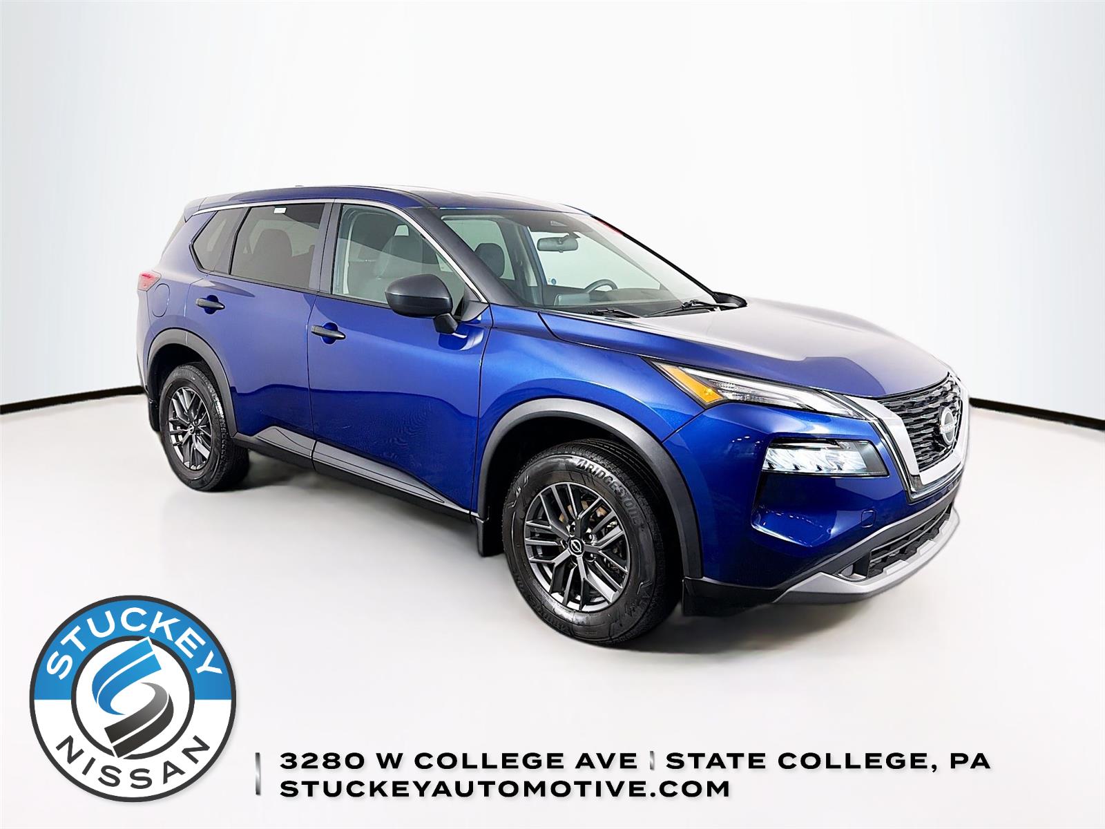 Caspian Blue Metallic 2023 Nissan Rogue S AWD SUV / Crossover All-Wheel Drive Continuously Variable Transmission