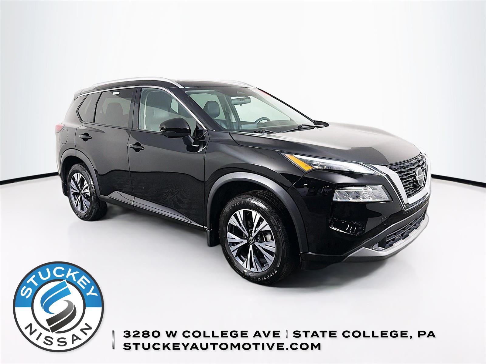 Super Black 2021 Nissan Rogue SV AWD SUV / Crossover All-Wheel Drive Continuously Variable Transmission