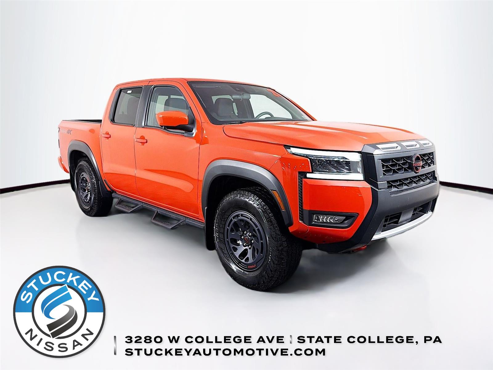 Afterburn Orange 2025 Nissan Frontier Pickup Truck Four-Wheel Drive Automatic