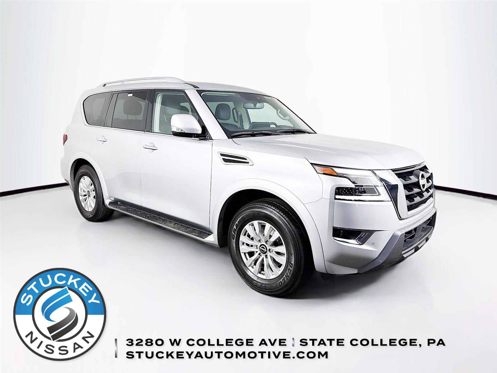 Brilliant Silver Metallic 2024 Nissan Armada SV 4WD SUV / Crossover Four-Wheel Drive Automatic