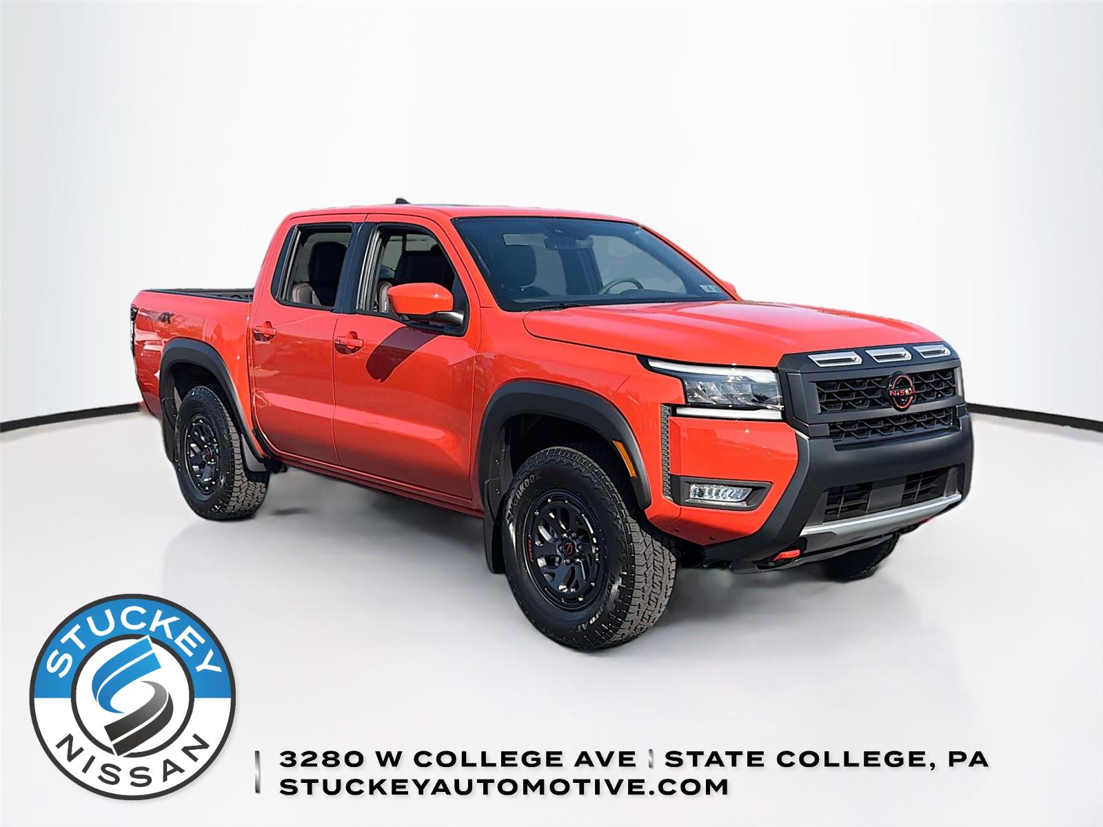 Afterburn Orange 2026 Nissan Frontier Pickup Truck Four-Wheel Drive Automatic