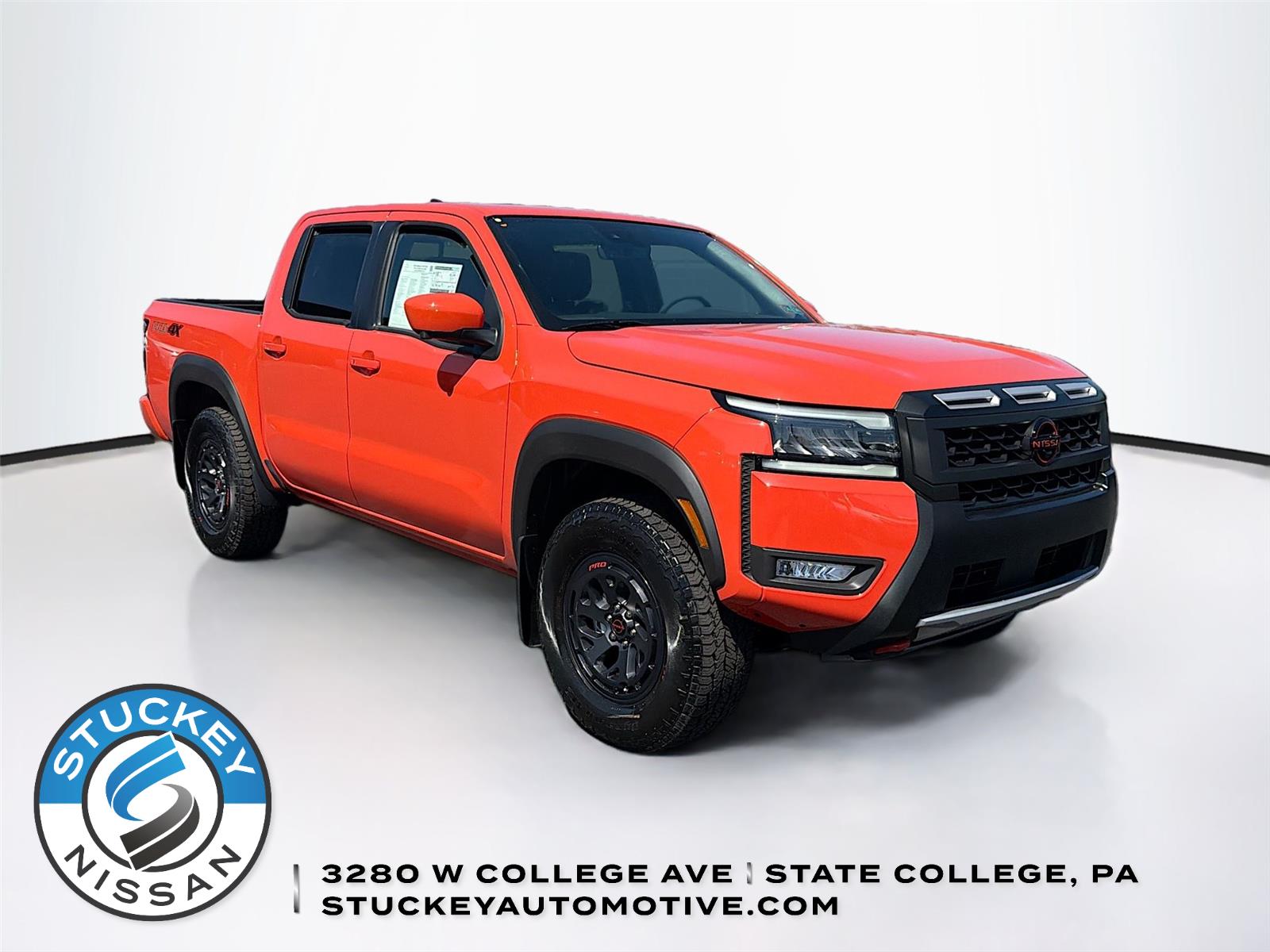 Afterburn Orange 2026 Nissan Frontier PRO-4X Crew Cab 4WD Pickup Truck Four-Wheel Drive Automatic