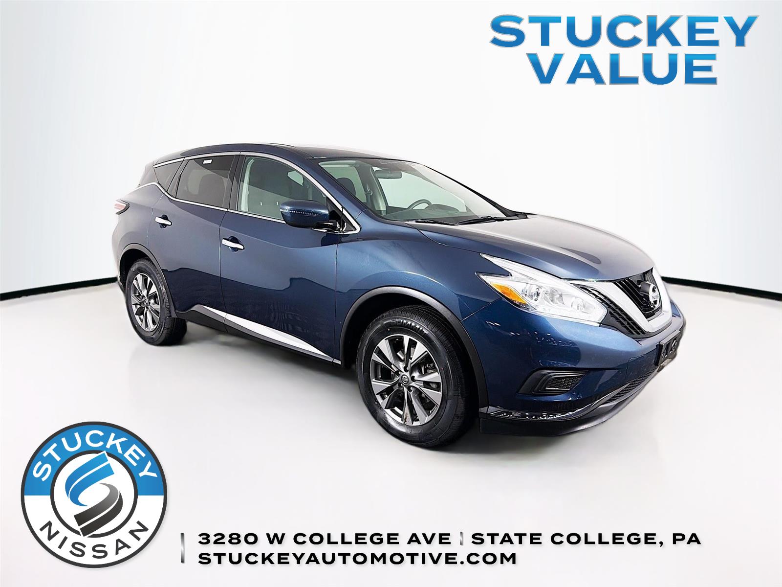 Arctic Blue Metallic 2017 Nissan Murano S AWD SUV / Crossover All-Wheel Drive Continuously Variable Transmission