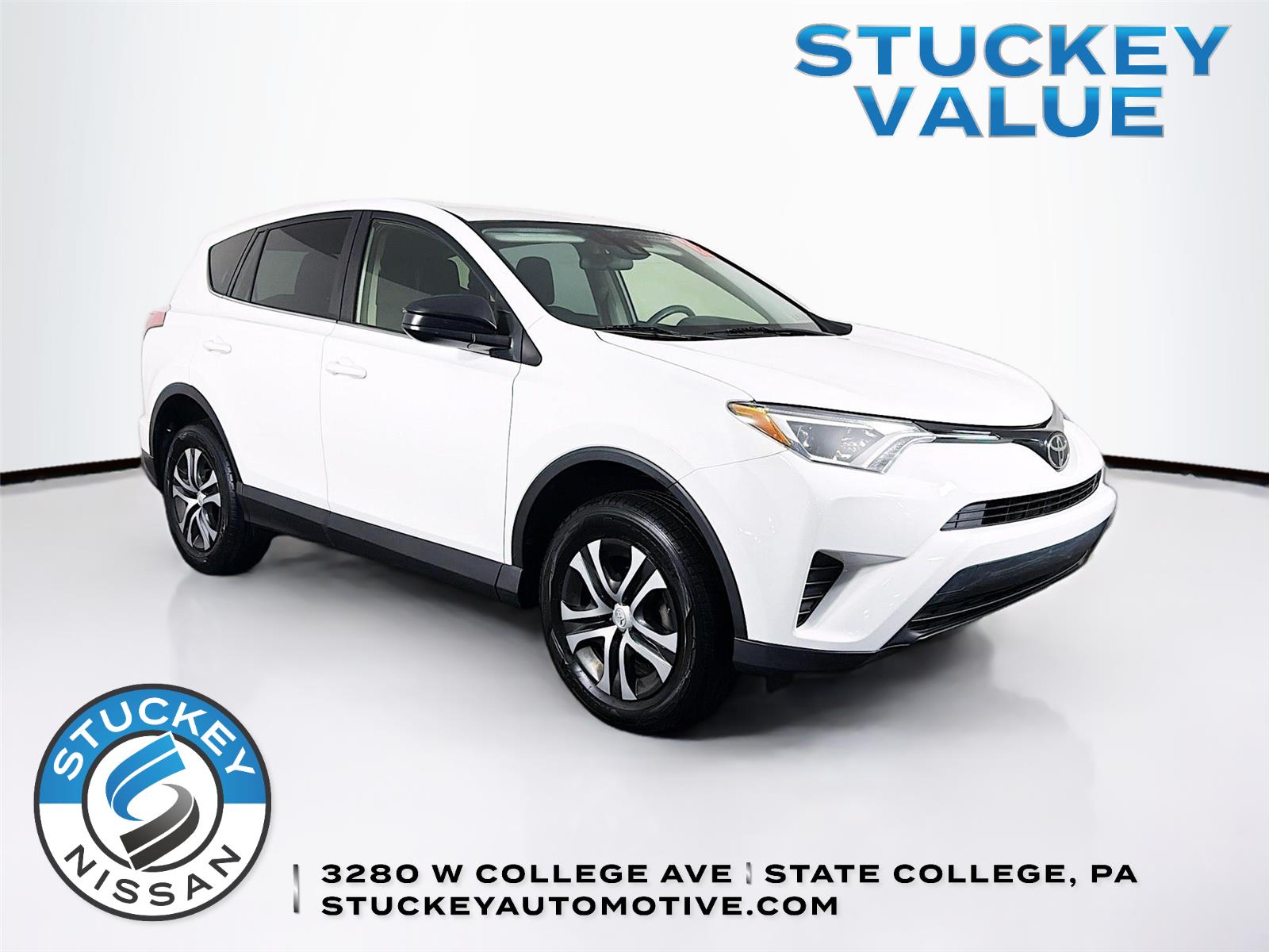 Super White 2018 Toyota RAV4 LE AWD SUV / Crossover All-Wheel Drive 6-Speed Automatic