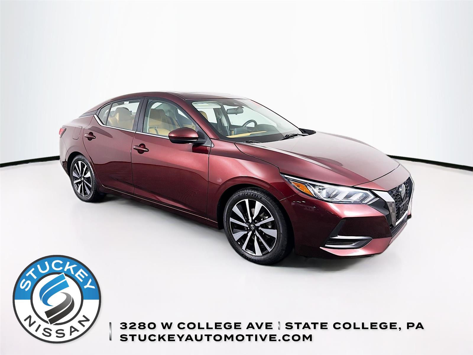 Rosewood Metallic 2023 Nissan Sentra Sedan Front-Wheel Drive Continuously Variable Transmission