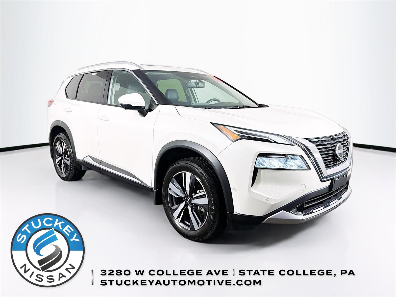Pearl White Tricoat 2023 Nissan Rogue SUV / Crossover All-Wheel Drive Continuously Variable Transmission