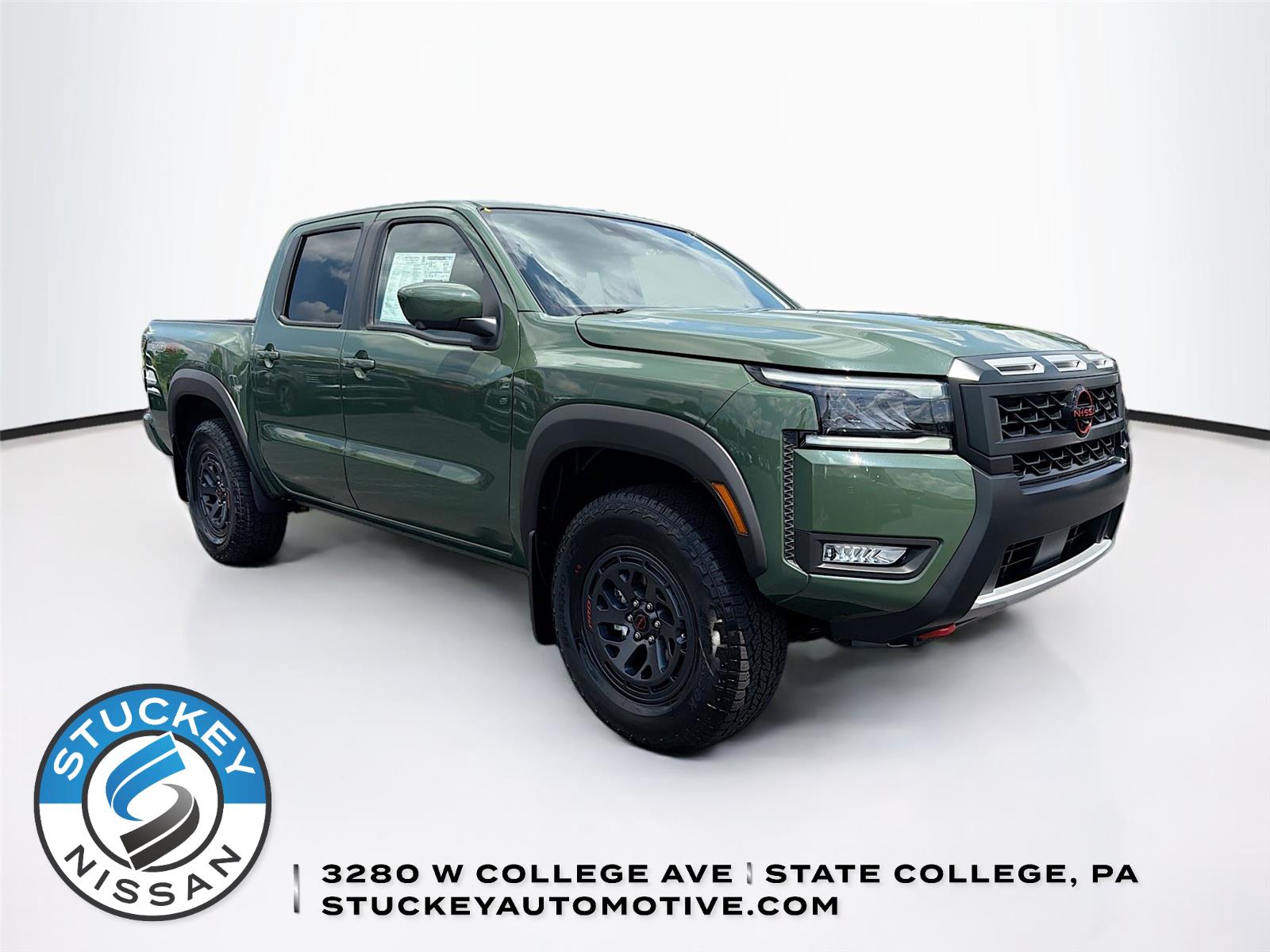 Tactical Green Metallic 2026 Nissan Frontier Pickup Truck Four-Wheel Drive Automatic