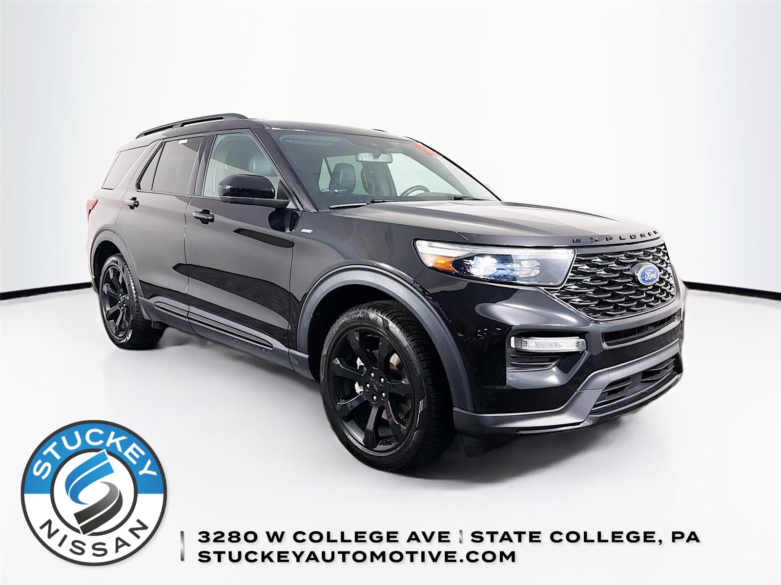 Agate Black 2022 Ford Explorer SUV / Crossover All-Wheel Drive Automatic