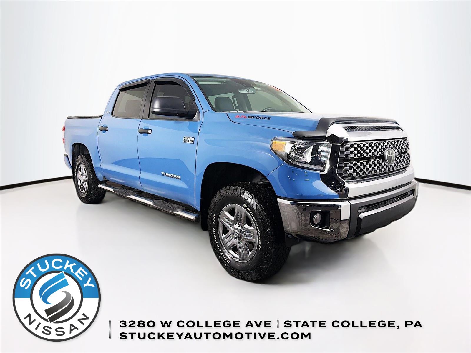 Cavalry Blue 2020 Toyota Tundra Pickup Truck Four-Wheel Drive Automatic
