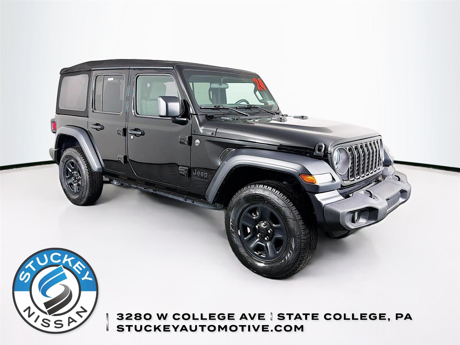 Black Clearcoat 2024 Jeep Wrangler SUV / Crossover Four-Wheel Drive 8-Speed Automatic