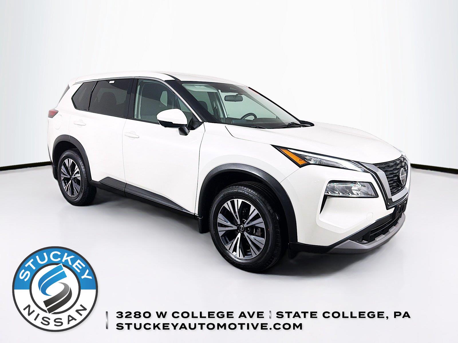 Pearl White Tricoat 2021 Nissan Rogue SUV / Crossover All-Wheel Drive Continuously Variable Transmission
