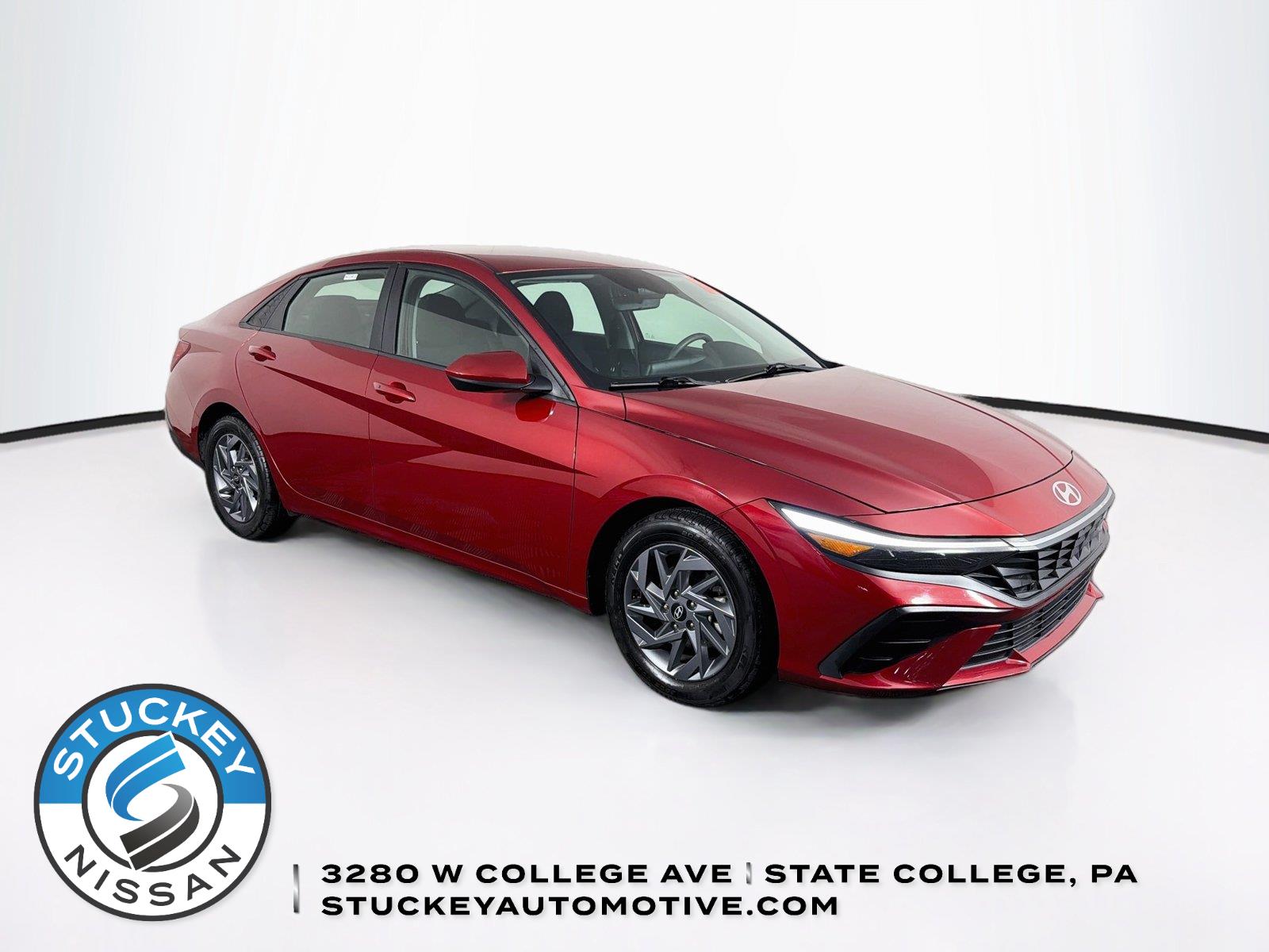 Ultimate Red 2024 Hyundai Elantra Sedan Front-Wheel Drive Continuously Variable Transmission