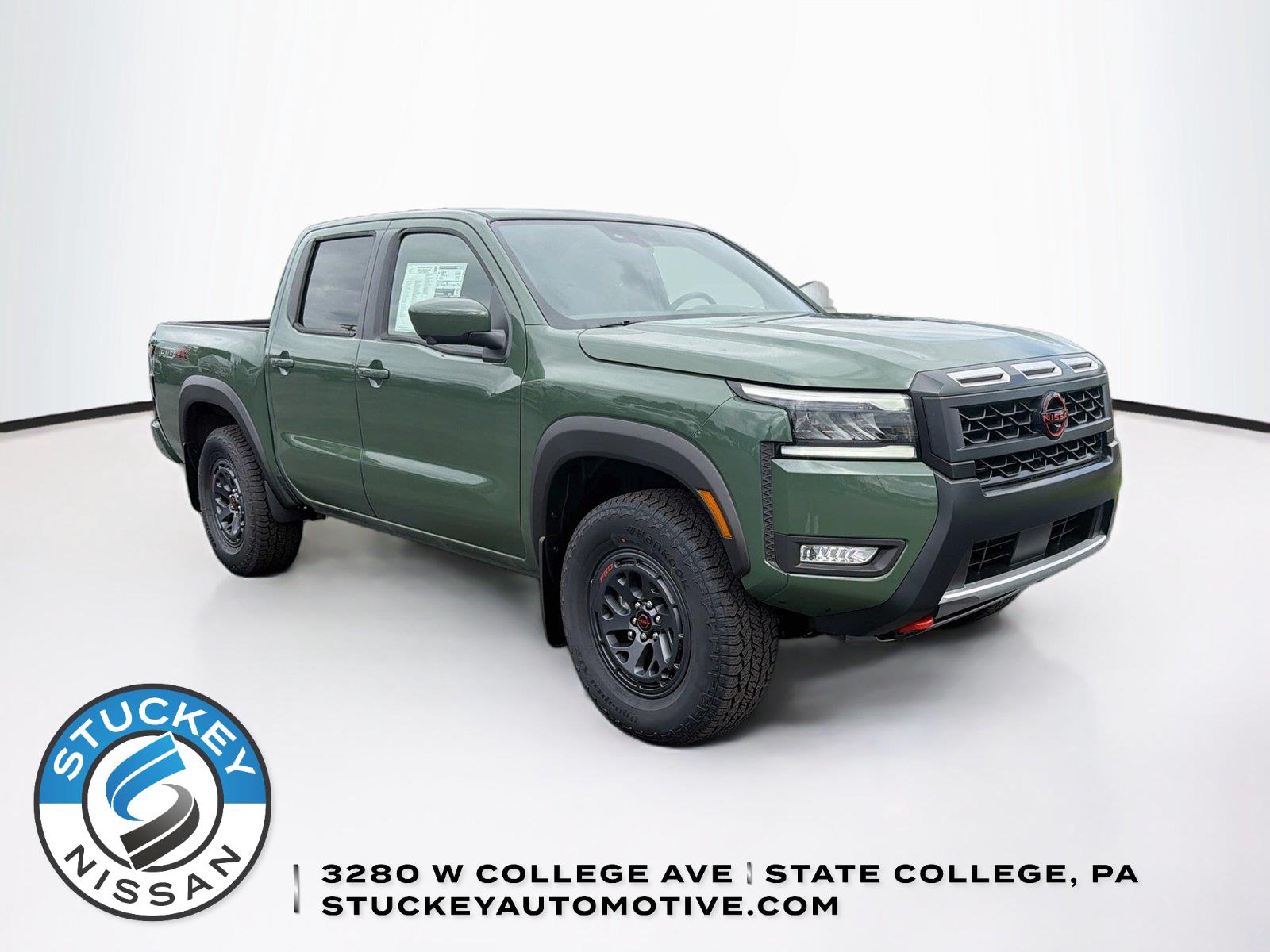 Tactical Green Metallic 2026 Nissan Frontier Pickup Truck Four-Wheel Drive Automatic