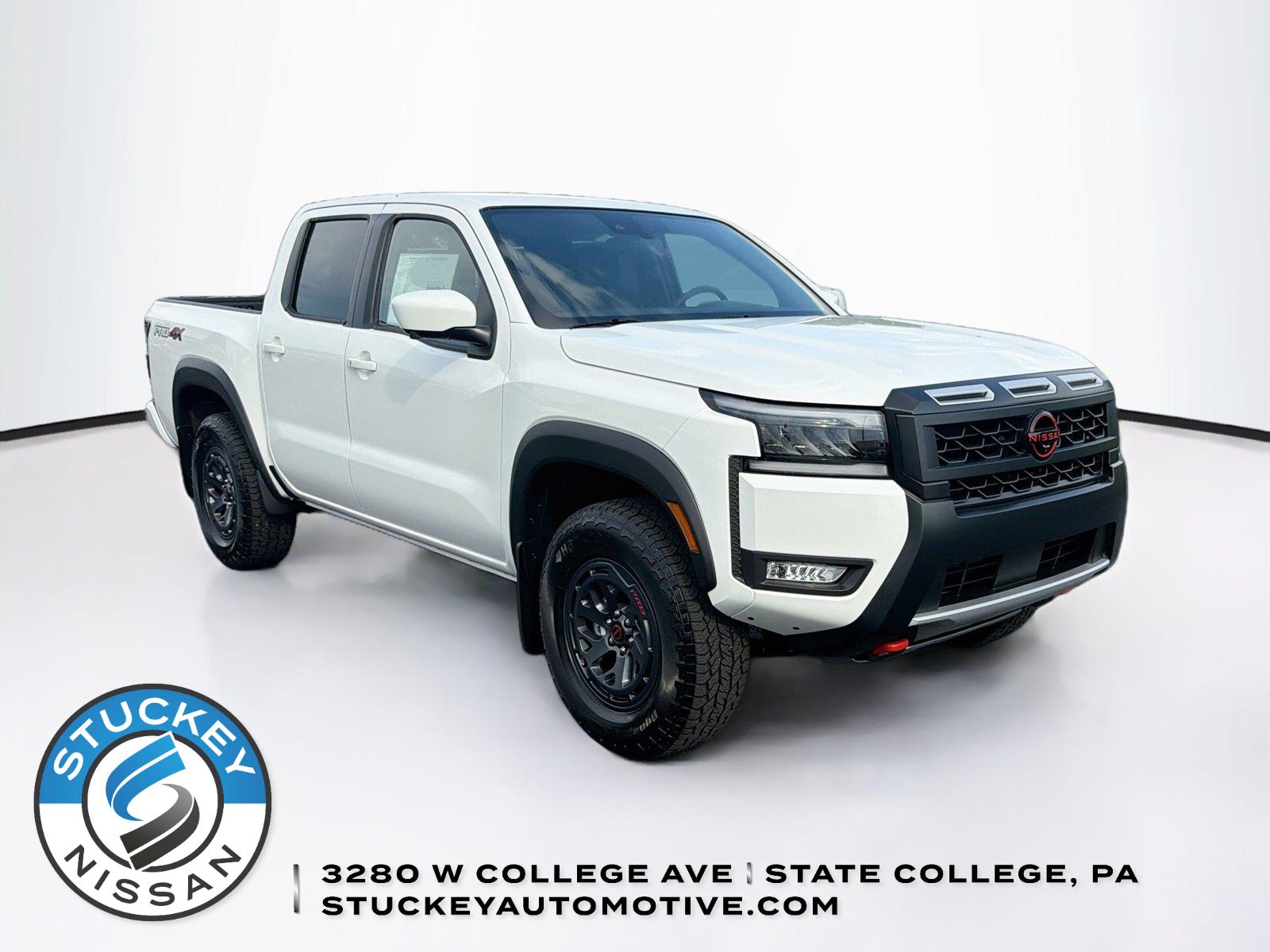 Glacier White 2026 Nissan Frontier Pickup Truck Four-Wheel Drive Automatic