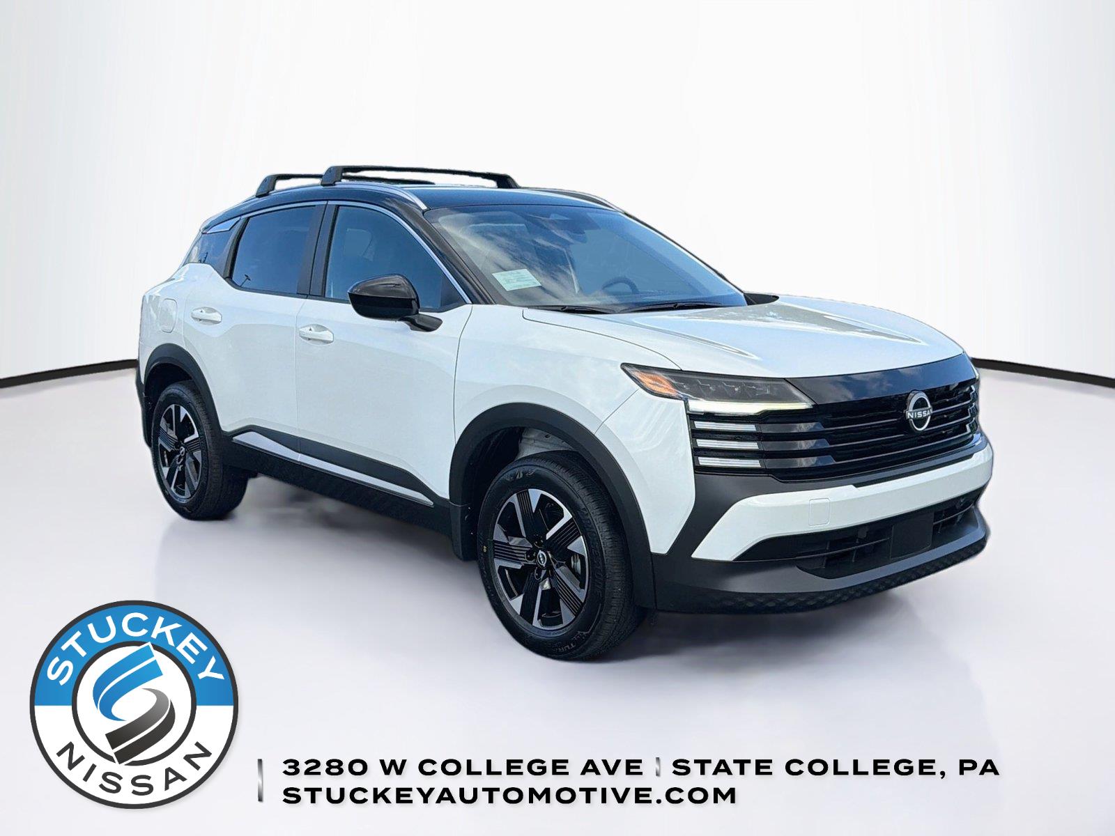 Aspen White Tricoat/Super Black 2027 Nissan Kicks SUV / Crossover All-Wheel Drive Continuously Variable Transmission