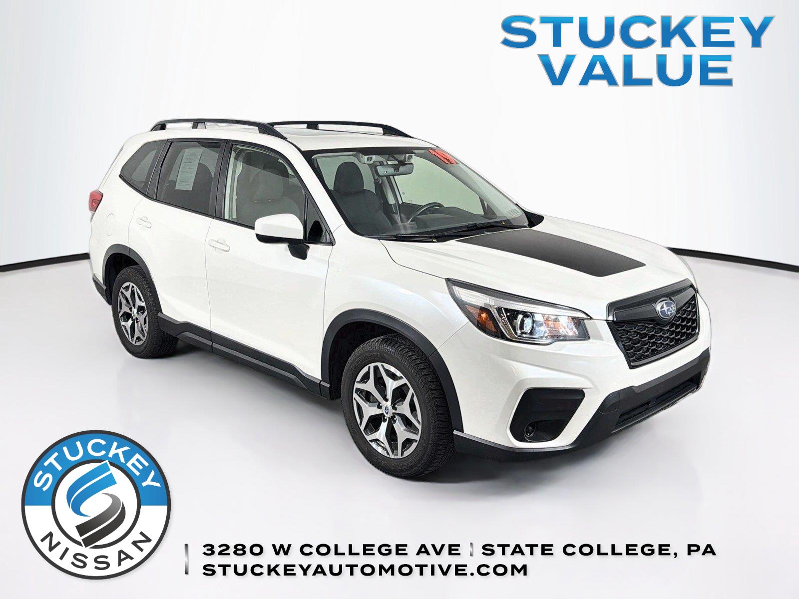 Crystal White Pearl 2019 Subaru Forester SUV / Crossover All-Wheel Drive Continuously Variable Transmission
