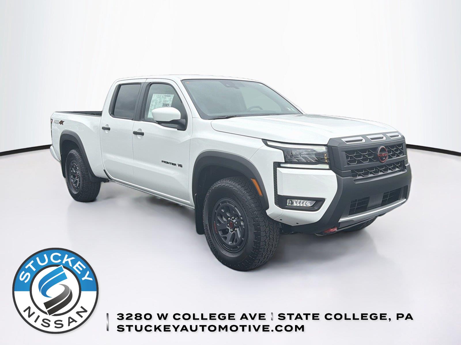 Glacier White 2027 Nissan Frontier Pickup Truck Four-Wheel Drive Automatic