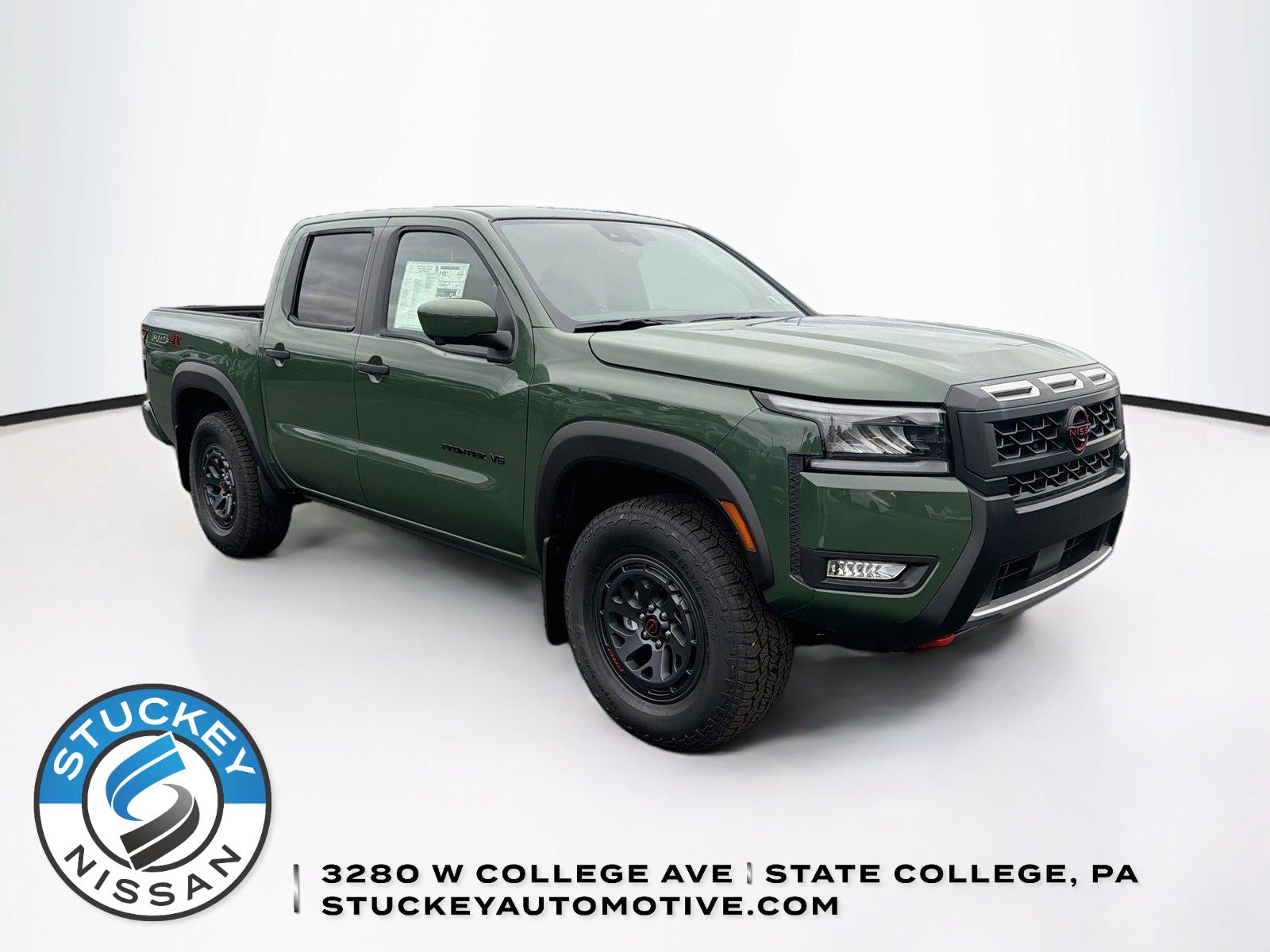 Tactical Green Metallic 2027 Nissan Frontier Pickup Truck Four-Wheel Drive Automatic