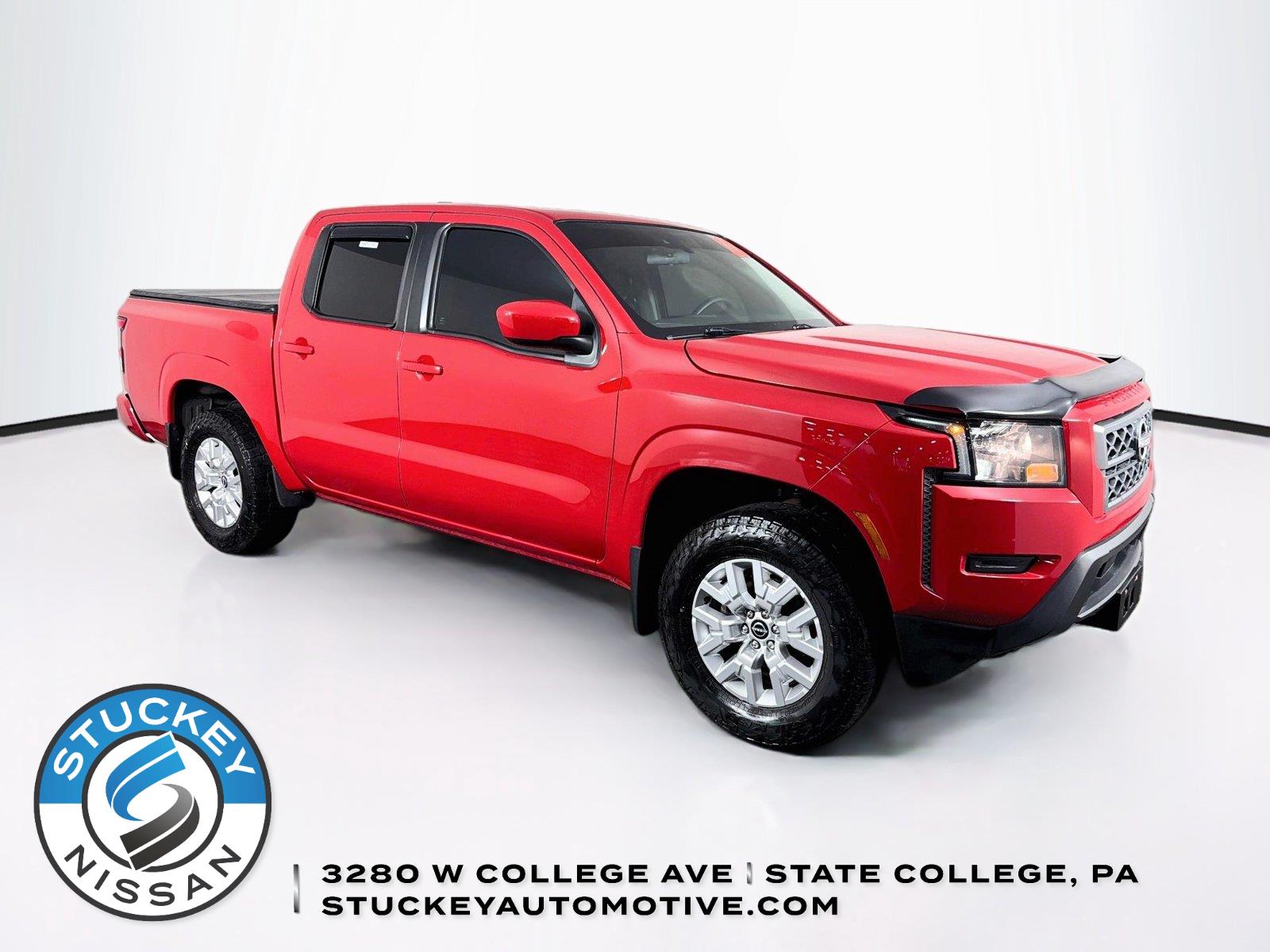 Red Alert 2023 Nissan Frontier Pickup Truck Four-Wheel Drive Automatic