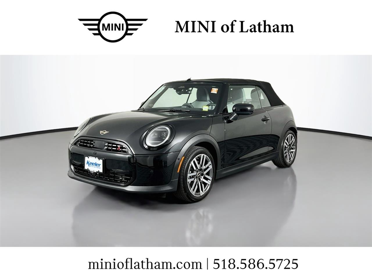 Midnight Black II Metallic 2026 MINI Cooper Convertible Front-Wheel Drive 7-Speed Dual Clutch