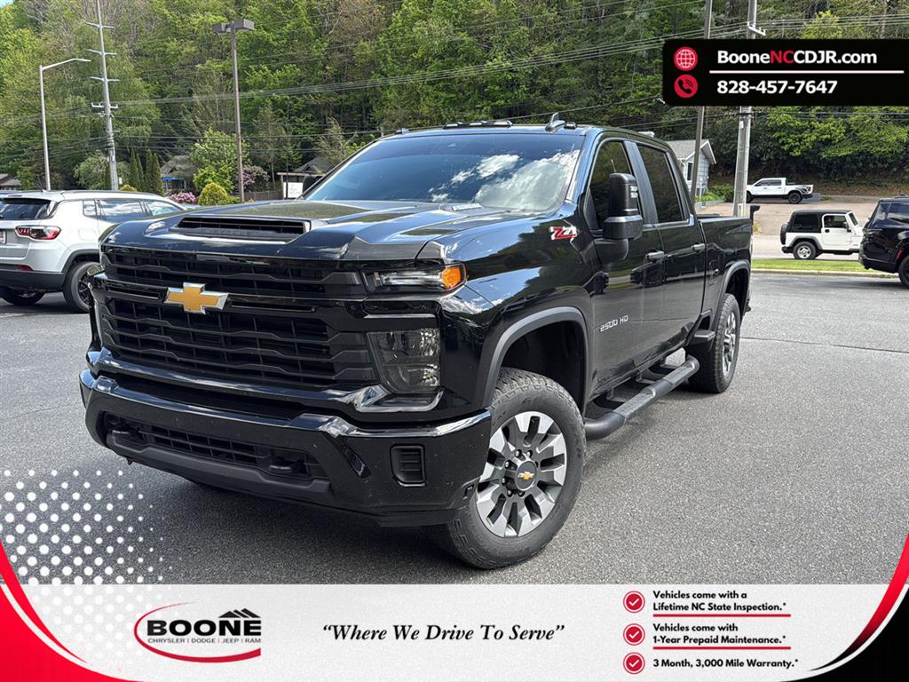 Black 2024 Chevrolet Silverado 2500HD Pickup Truck Four-Wheel Drive Automatic
