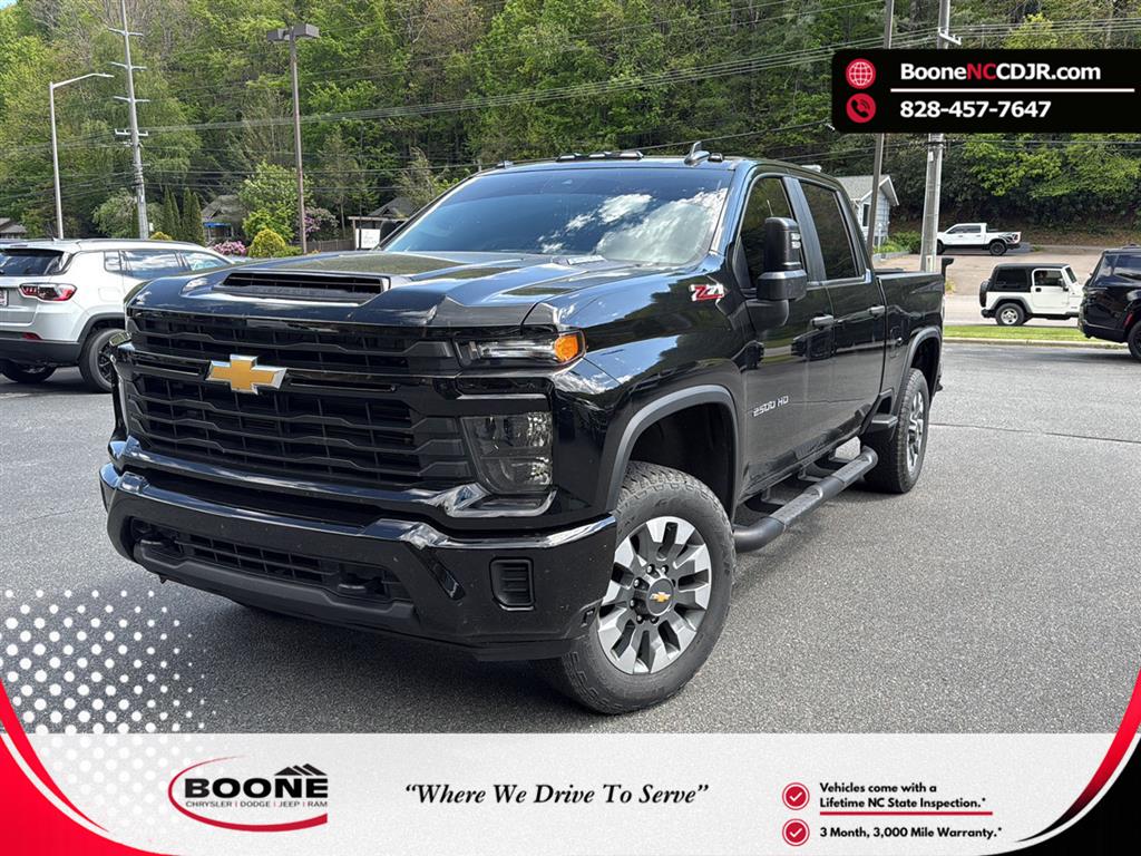 Black 2024 Chevrolet Silverado 2500HD Pickup Truck Four-Wheel Drive Automatic