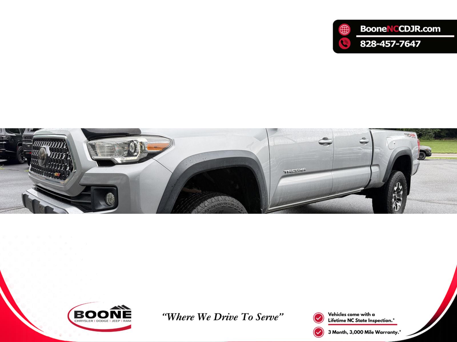 Silver Sky Metallic 2018 Toyota Tacoma Pickup Truck Four-Wheel Drive Automatic