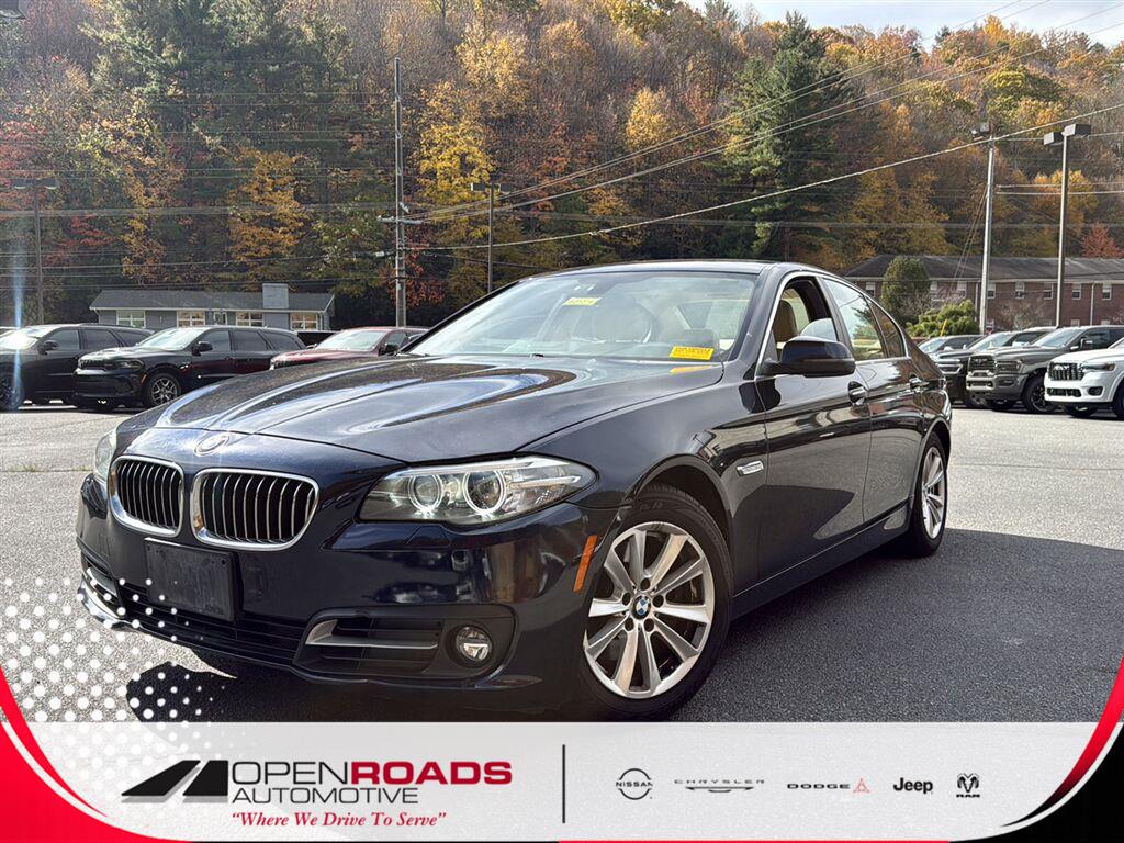 Black 2015 BMW 5 Series Sedan All-Wheel Drive Automatic
