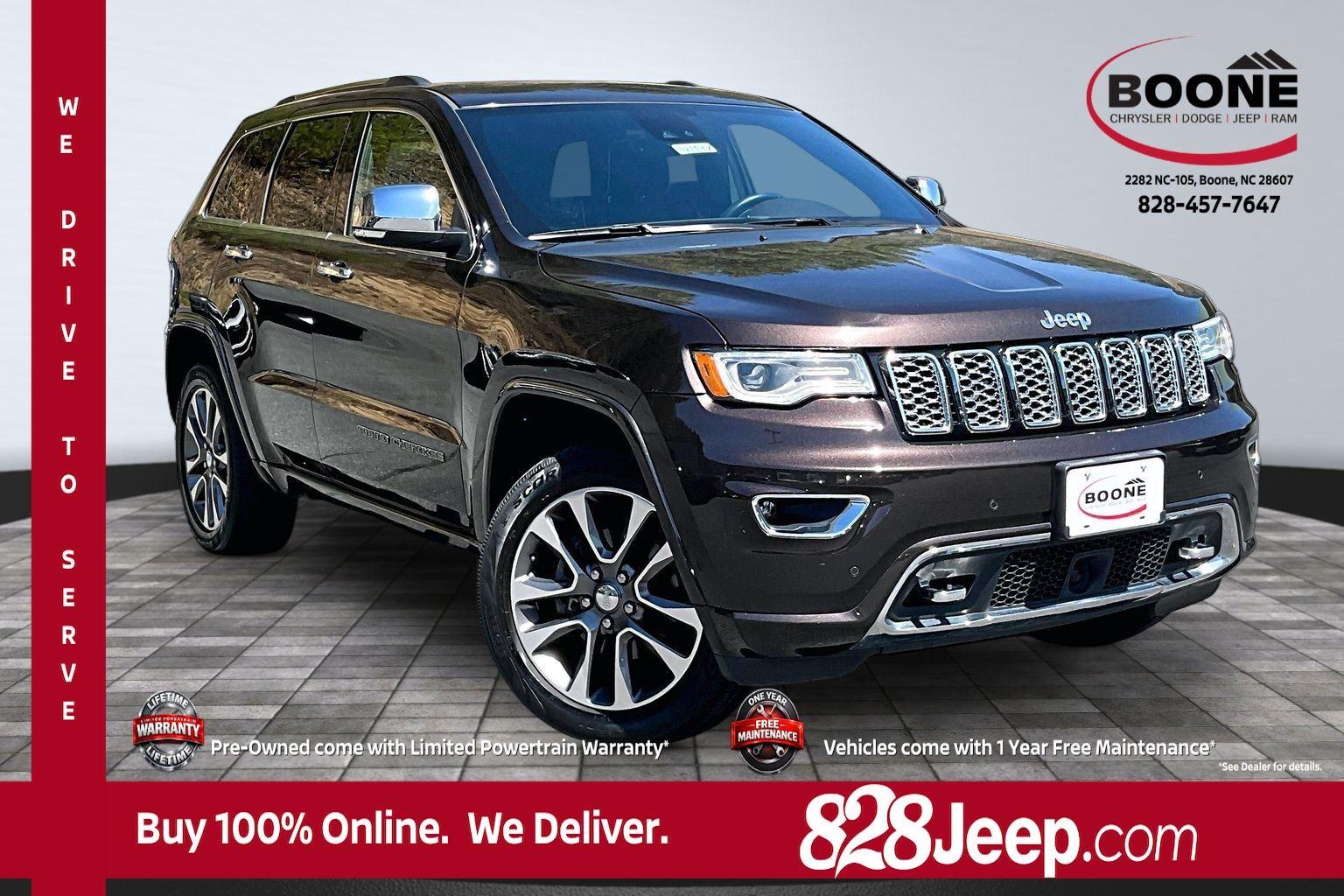 Luxury Brown Pearlcoat 2017 Jeep Grand Cherokee Overland 4WD SUV / Crossover Four-Wheel Drive 8-Speed Automatic
