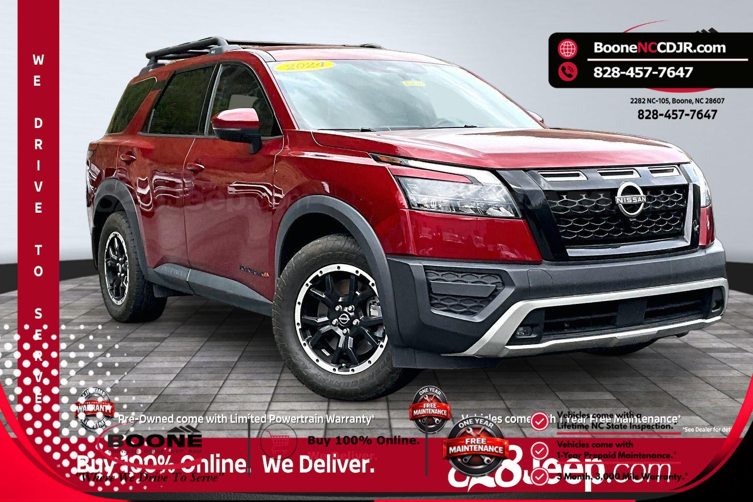 Red (Scarlet Ember Tintcoat) 2023 Nissan Pathfinder Rock Creek 4WD SUV / Crossover All-Wheel Drive Automatic