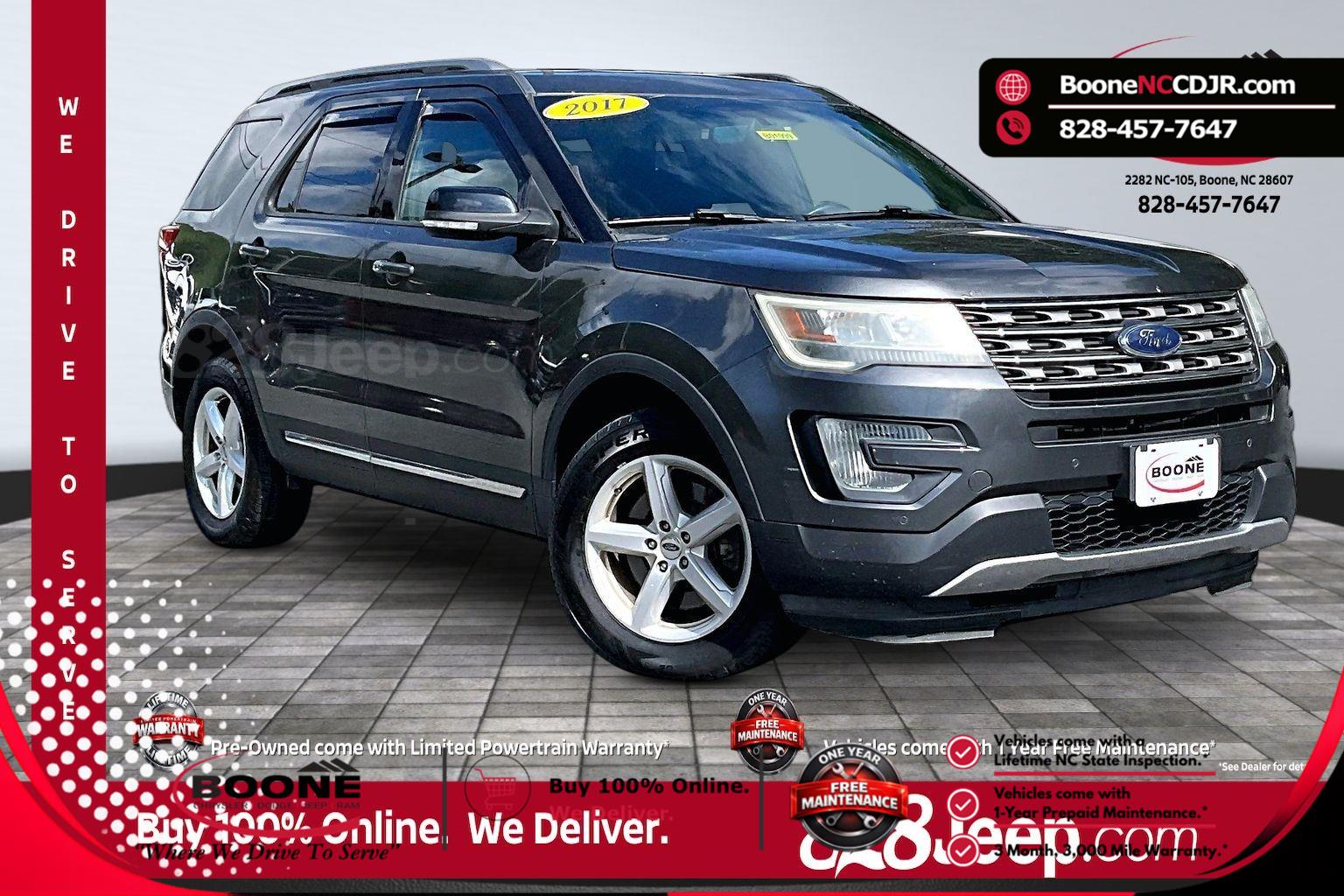 Gray (Magnetic Metallic) 2017 Ford Explorer XLT AWD SUV / Crossover All-Wheel Drive 6-Speed Automatic