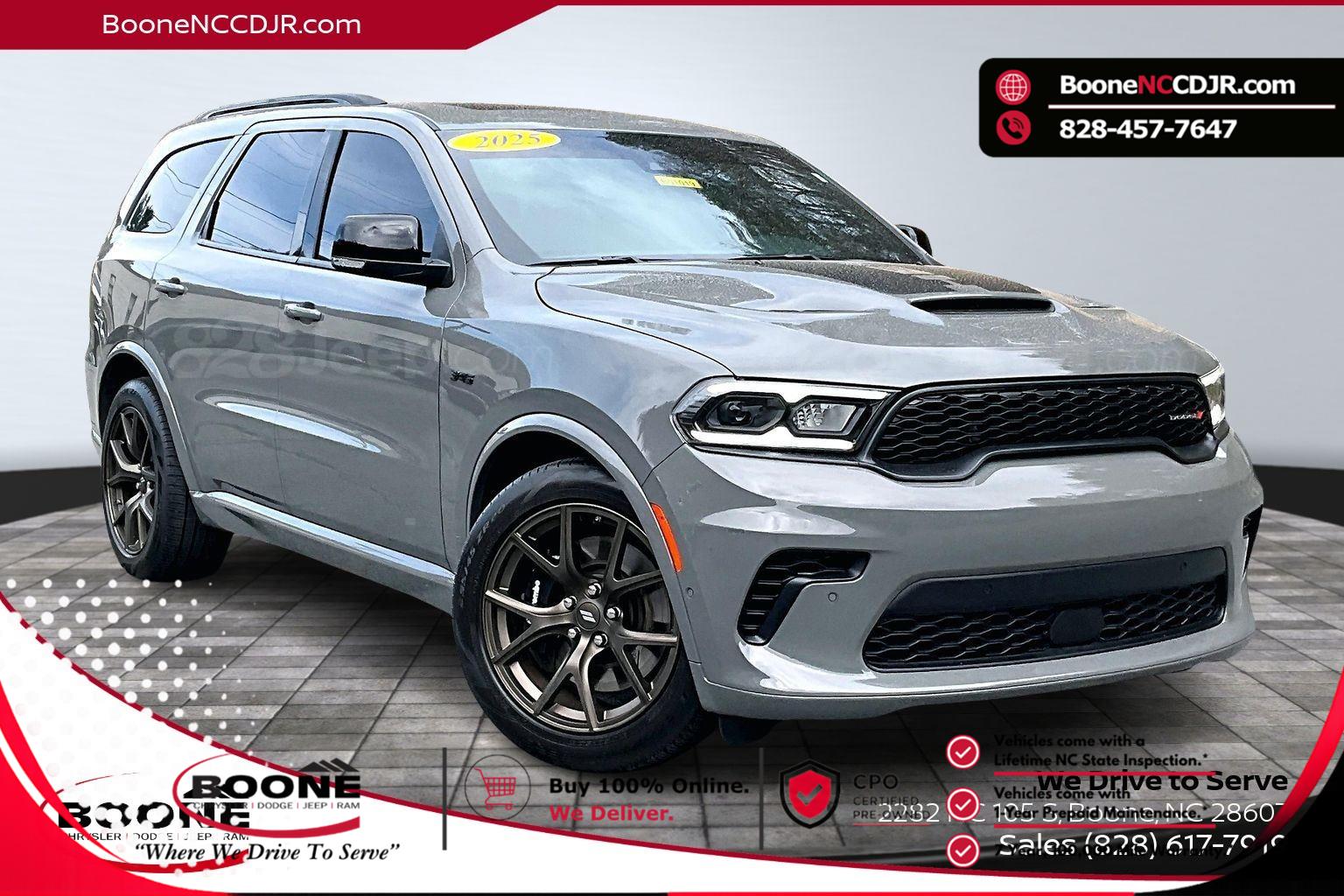 Destroyer Gray Clearcoat 2025 Dodge Durango R/T 20th Anniversary Premium AWD SUV / Crossover All-Wheel Drive 8-Speed Automatic
