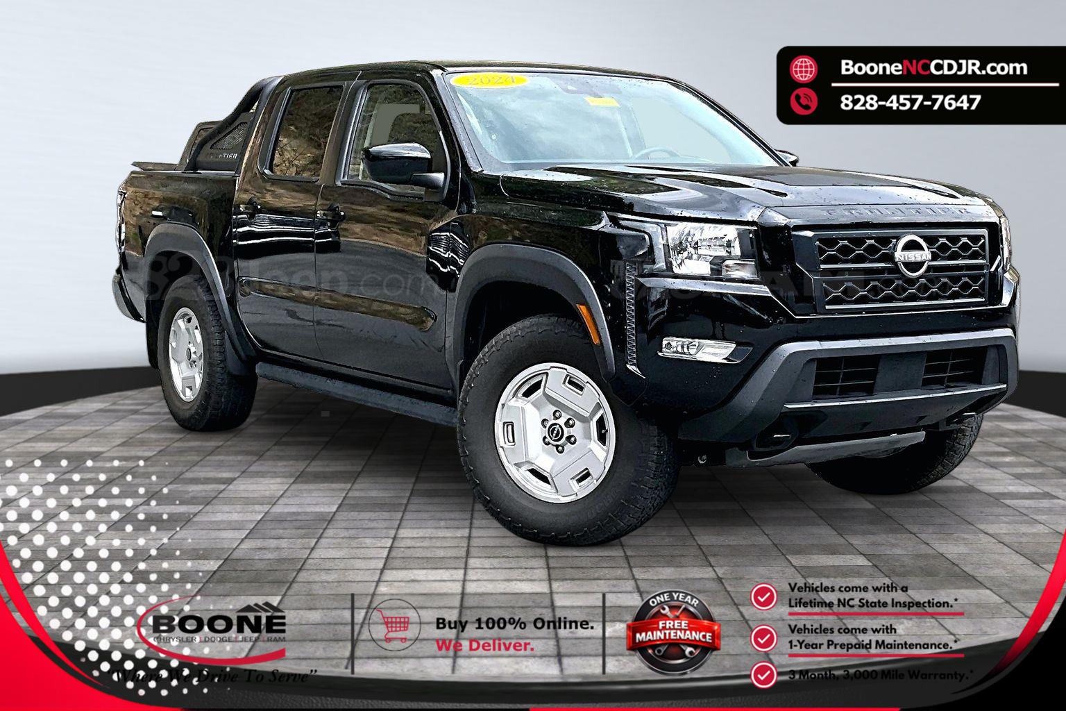 Super Black 2024 Nissan Frontier SV Crew Cab 4WD Pickup Truck Four-Wheel Drive Automatic