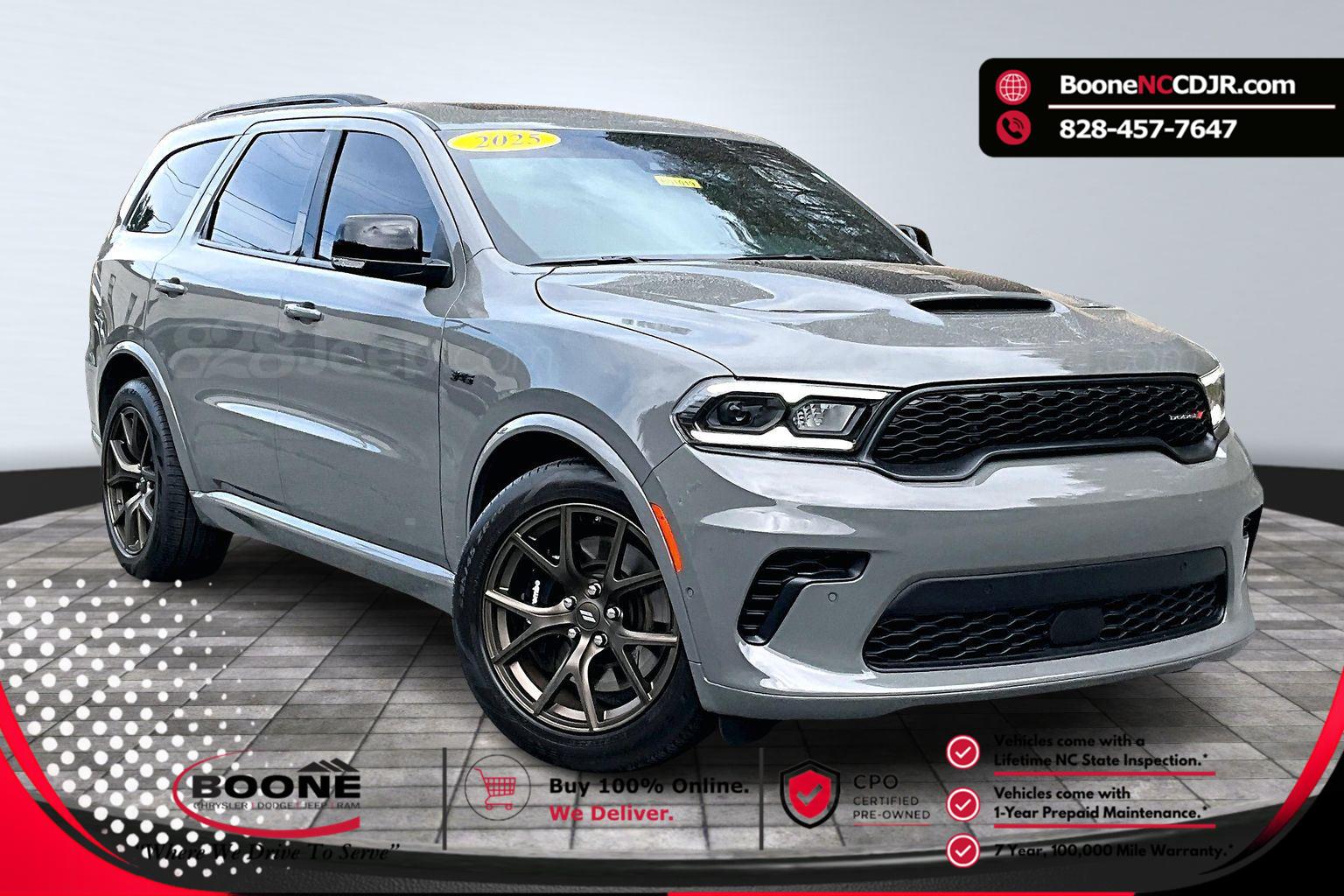 Destroyer Gray Clearcoat 2025 Dodge Durango R/T 20th Anniversary Premium AWD SUV / Crossover All-Wheel Drive 8-Speed Automatic
