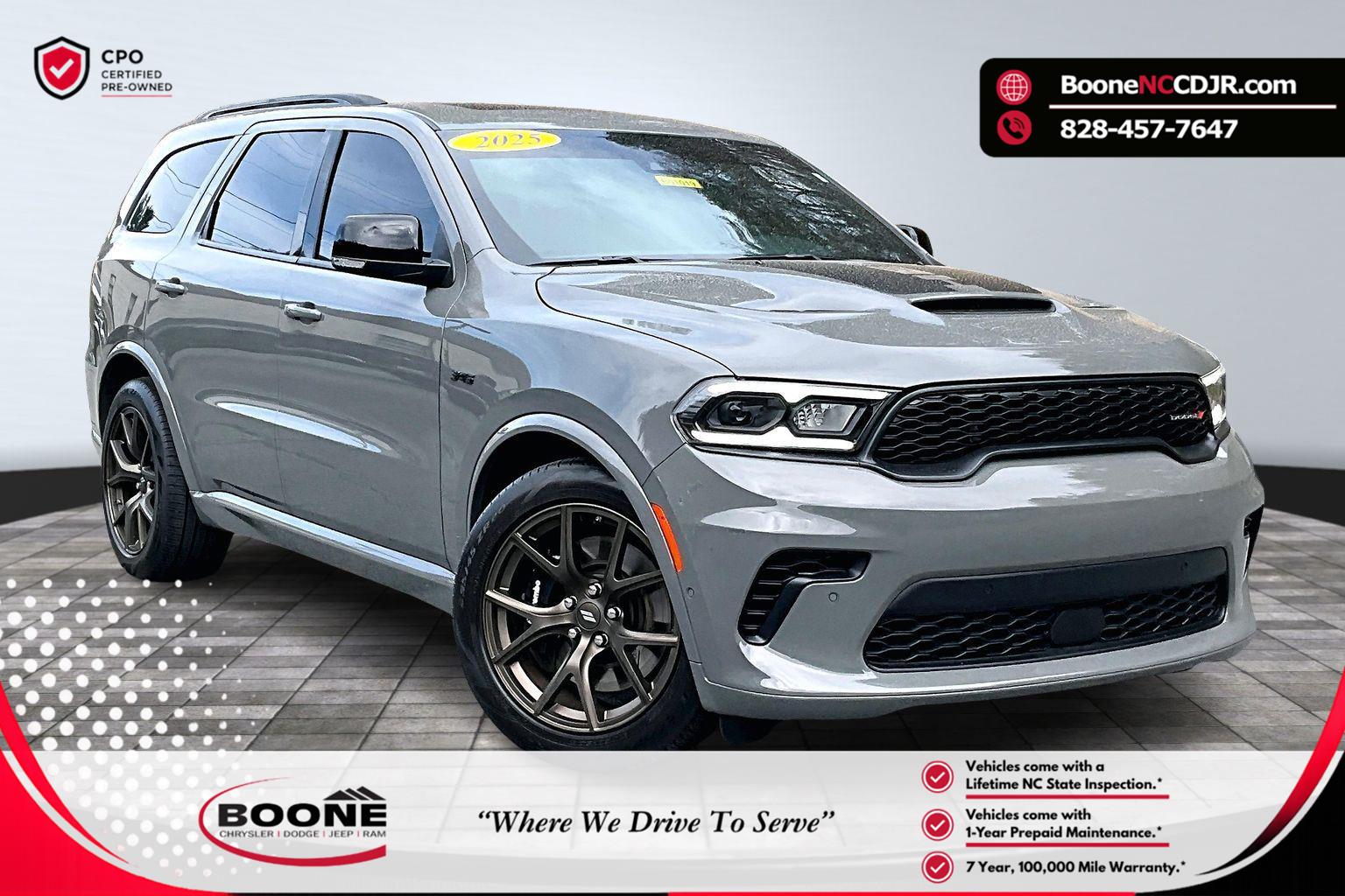 Destroyer Gray Clearcoat 2025 Dodge Durango R/T 20th Anniversary Premium AWD SUV / Crossover All-Wheel Drive 8-Speed Automatic