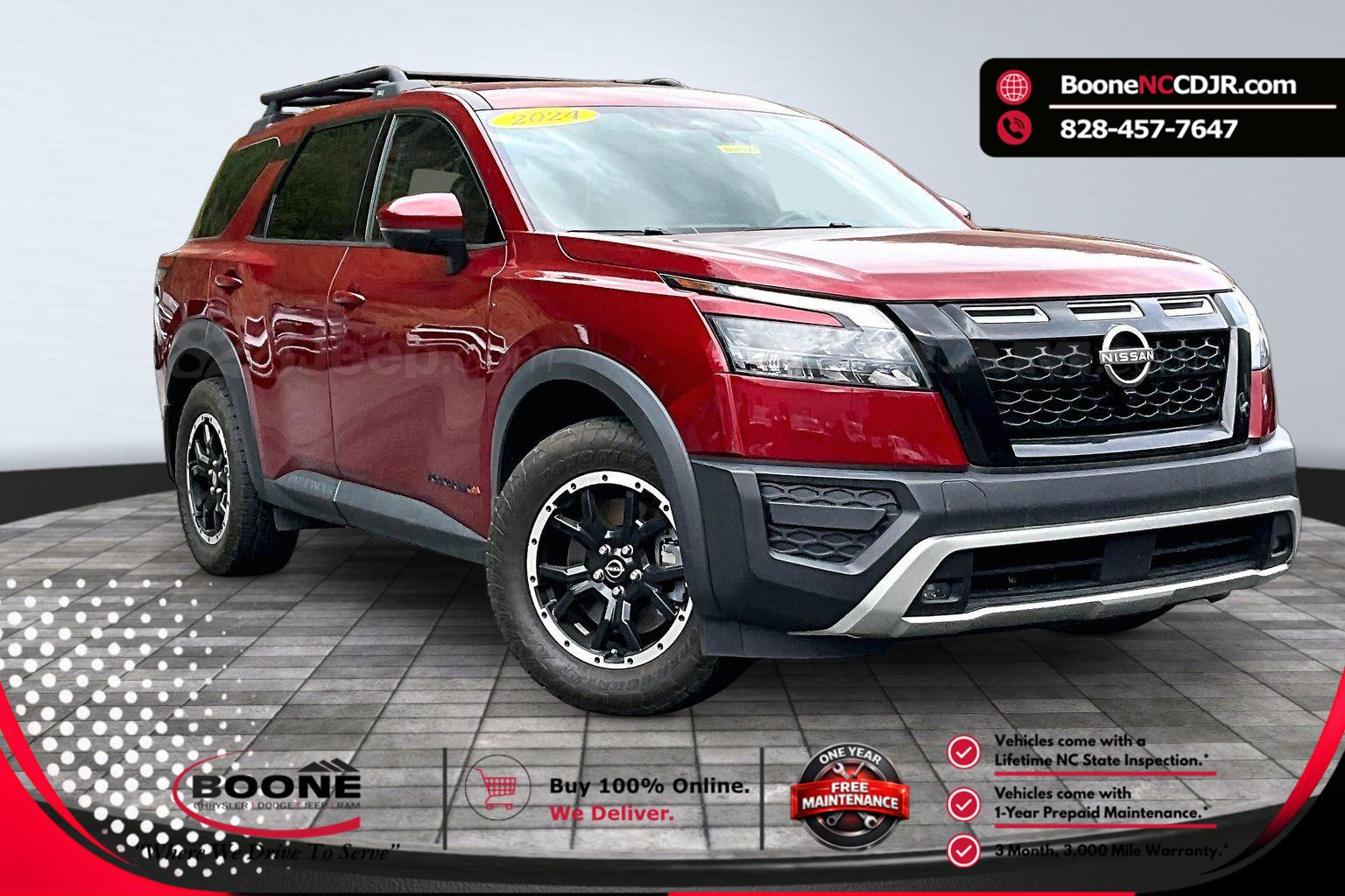 Red (Scarlet Ember Tintcoat) 2023 Nissan Pathfinder Rock Creek 4WD SUV / Crossover All-Wheel Drive Automatic
