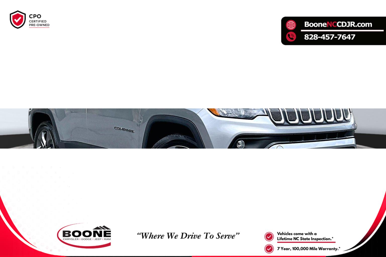 Billet Silver Metallic Clearcoat 2022 Jeep Compass SUV / Crossover Four-Wheel Drive 9-Speed Automatic